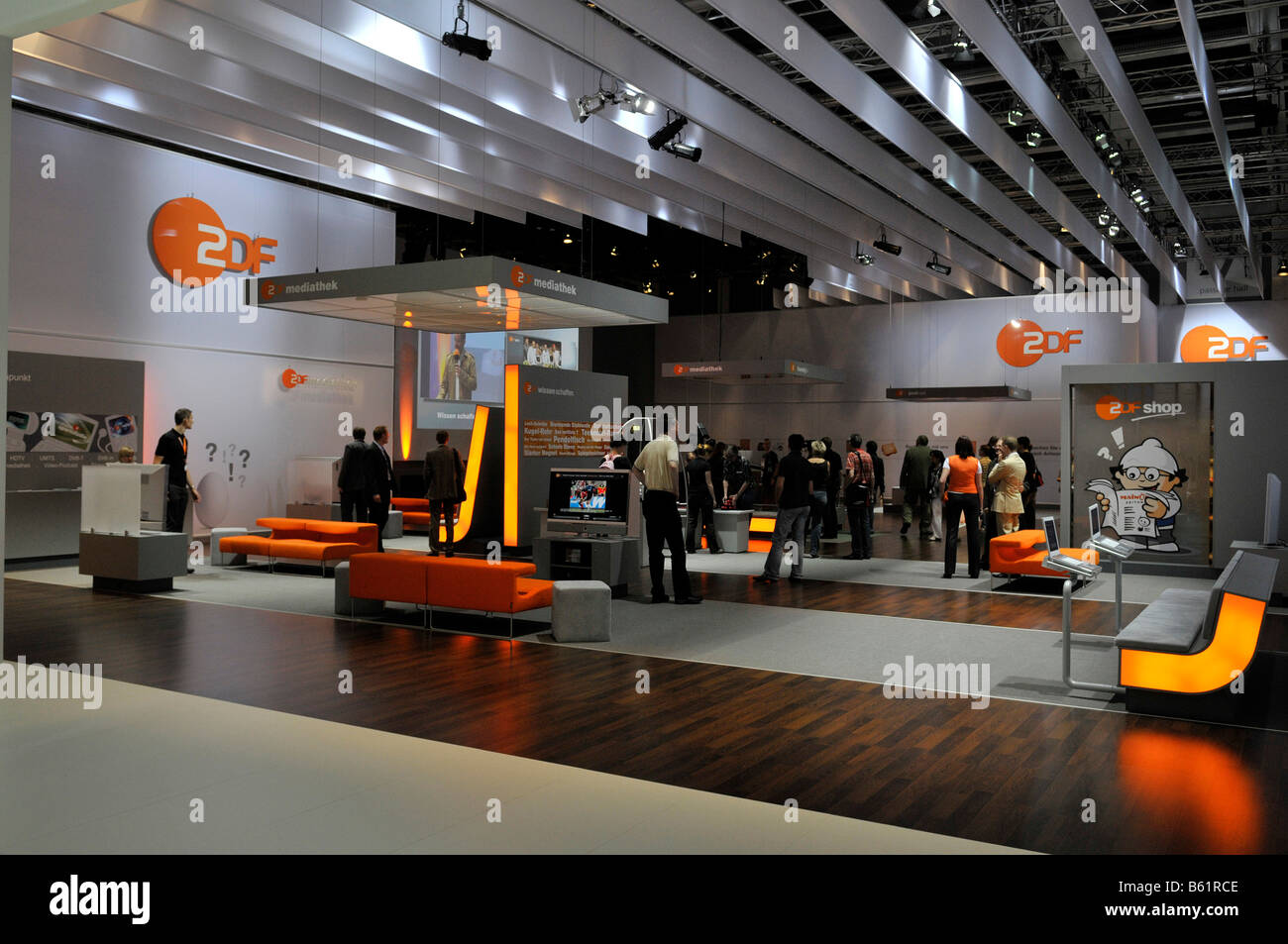 ZDF TV channel stand, International Radio Exhibition IFA, Berlin, Germany,  Europe Stock Photo - Alamy