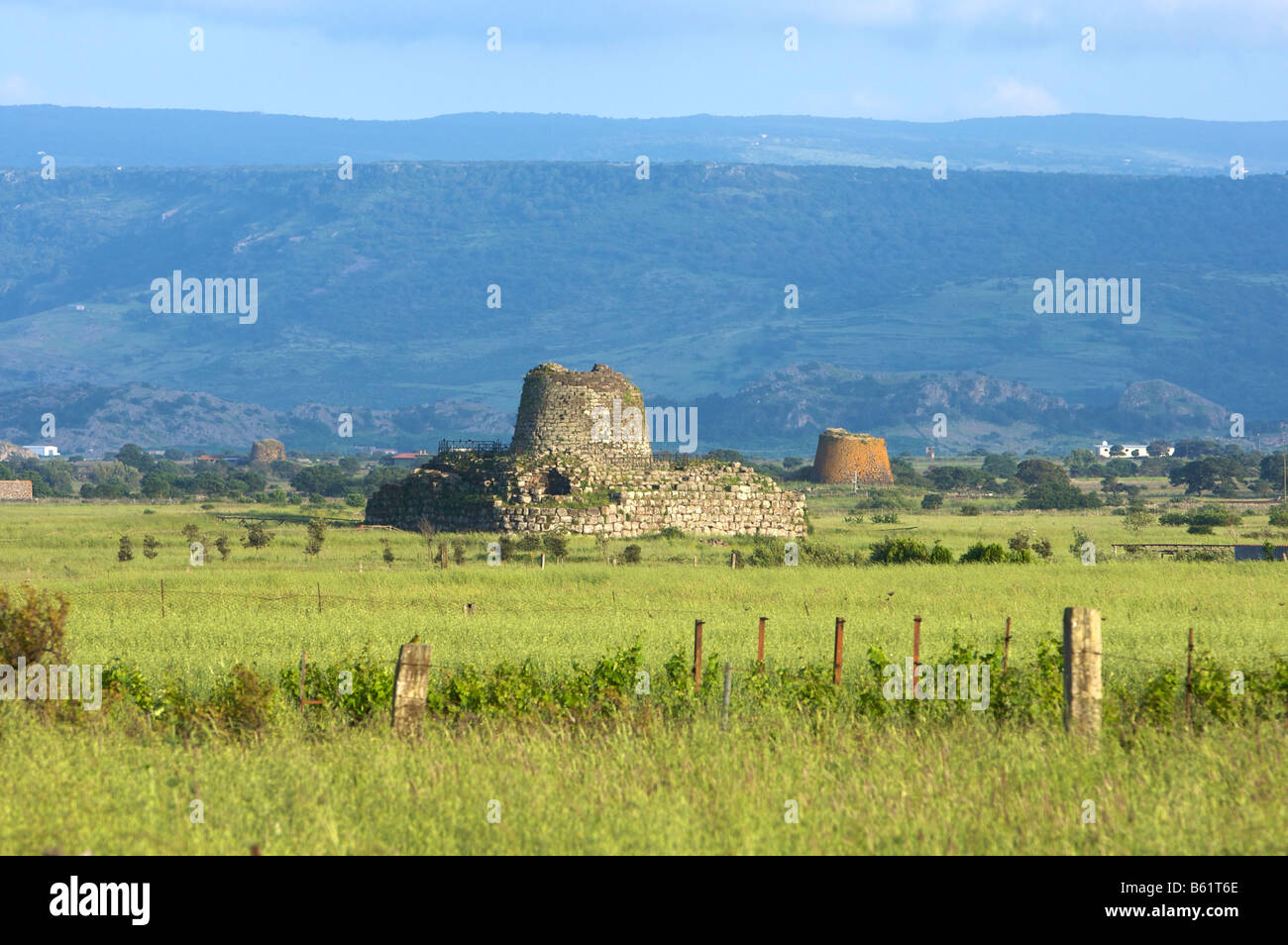 Nuraghe, tower building, Santu Antine in the Valle dei Nuraghi, Sardinia, Italy, Europe Stock Photo