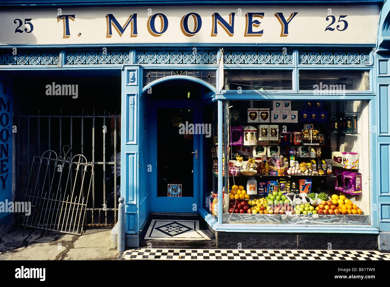 Beautiful oldfashioned shop facade, grocer's shop, Kilkenny, Ireland