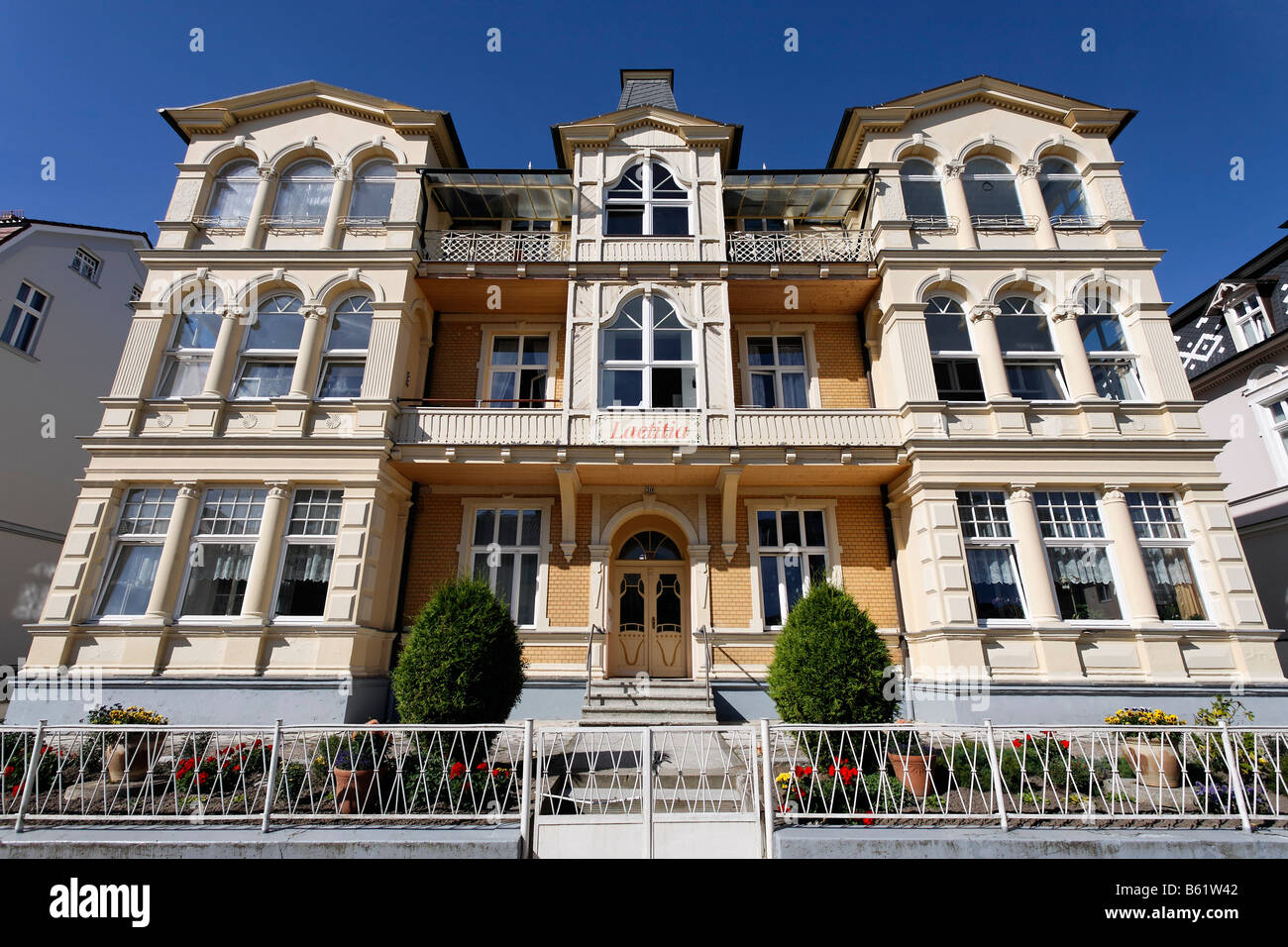 Renovated Baeder style house, holiday flats, Villa Laetitia, Bergstr., Bansin seaside resort