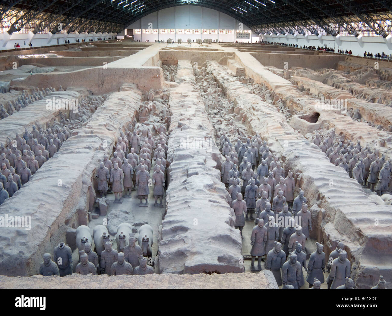 Terracotta Warriors Museum Xian China Stock Photo Alamy