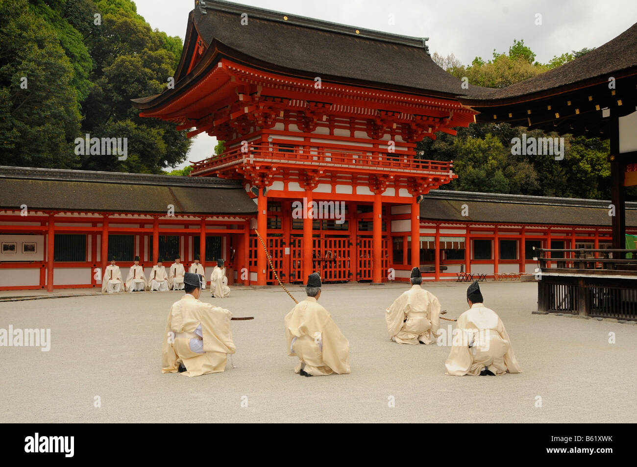 An archer shoots an arrow at the start of the ritual bow and arrow ...