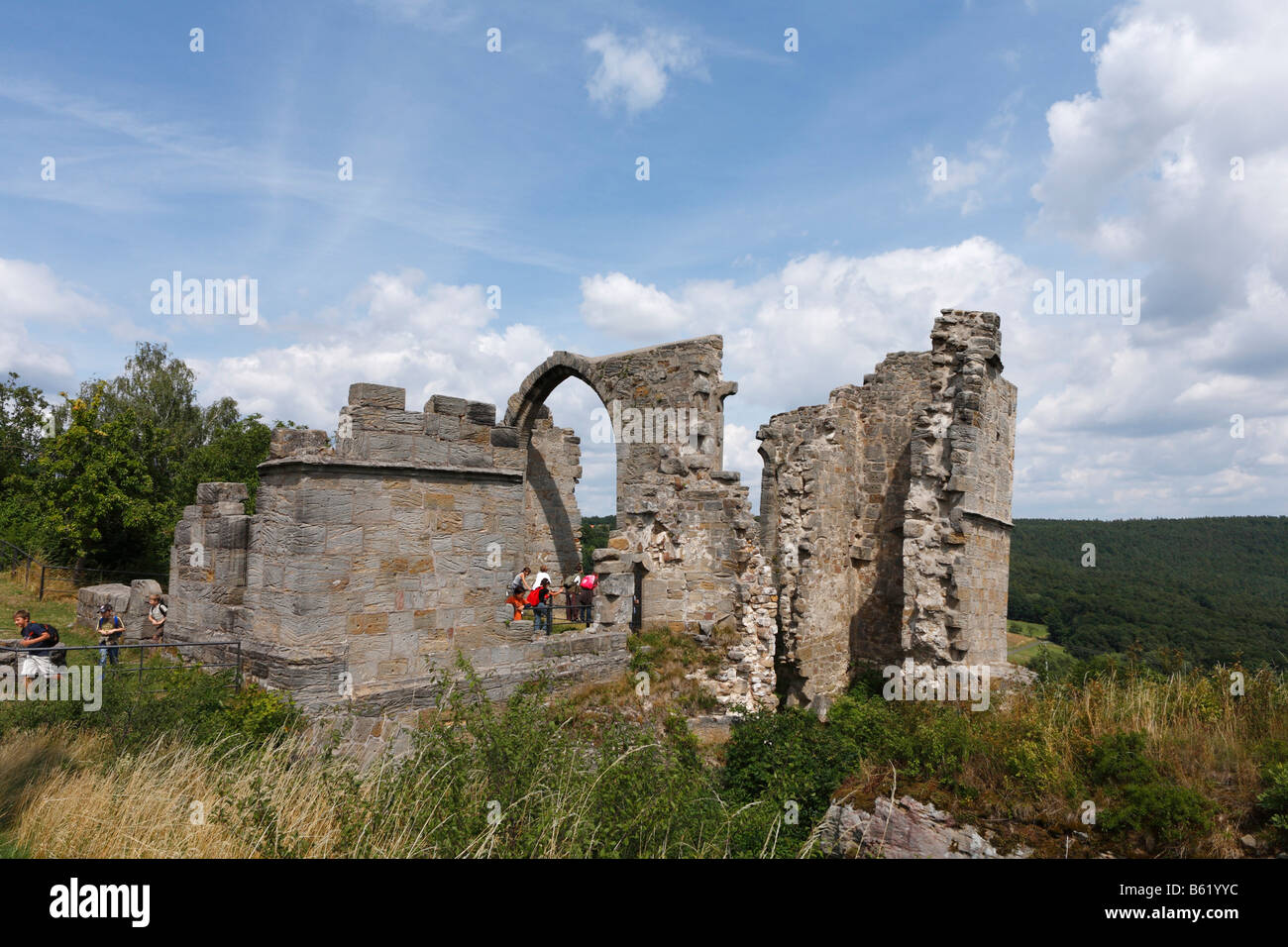 Ruins of the Altenstein Castle, Hassberge, Lower Franconia, Bavaria, Germany, Europe Stock Photo