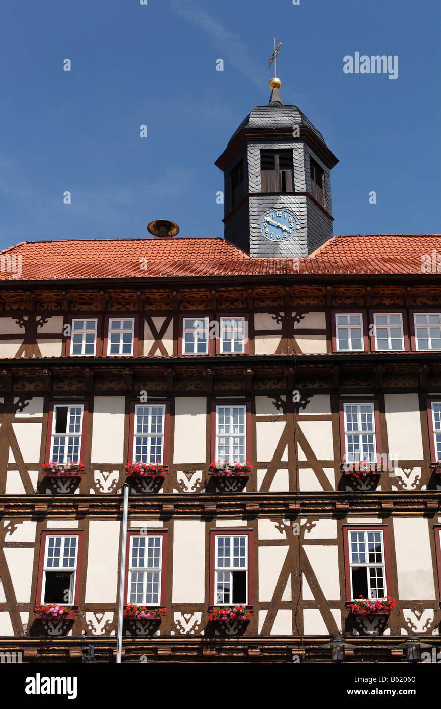 Vacha town hall, Rhoen, Thuringia, Germany, Europe Stock Photo