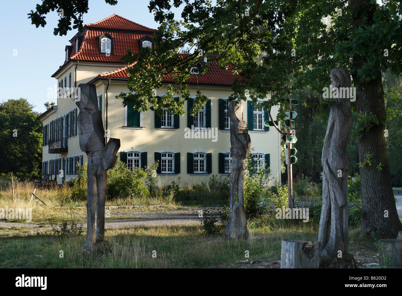Fasanerie Hermannsfeld hunting lodge, Rhoen, Thuringia, Germany, Europe Stock Photo