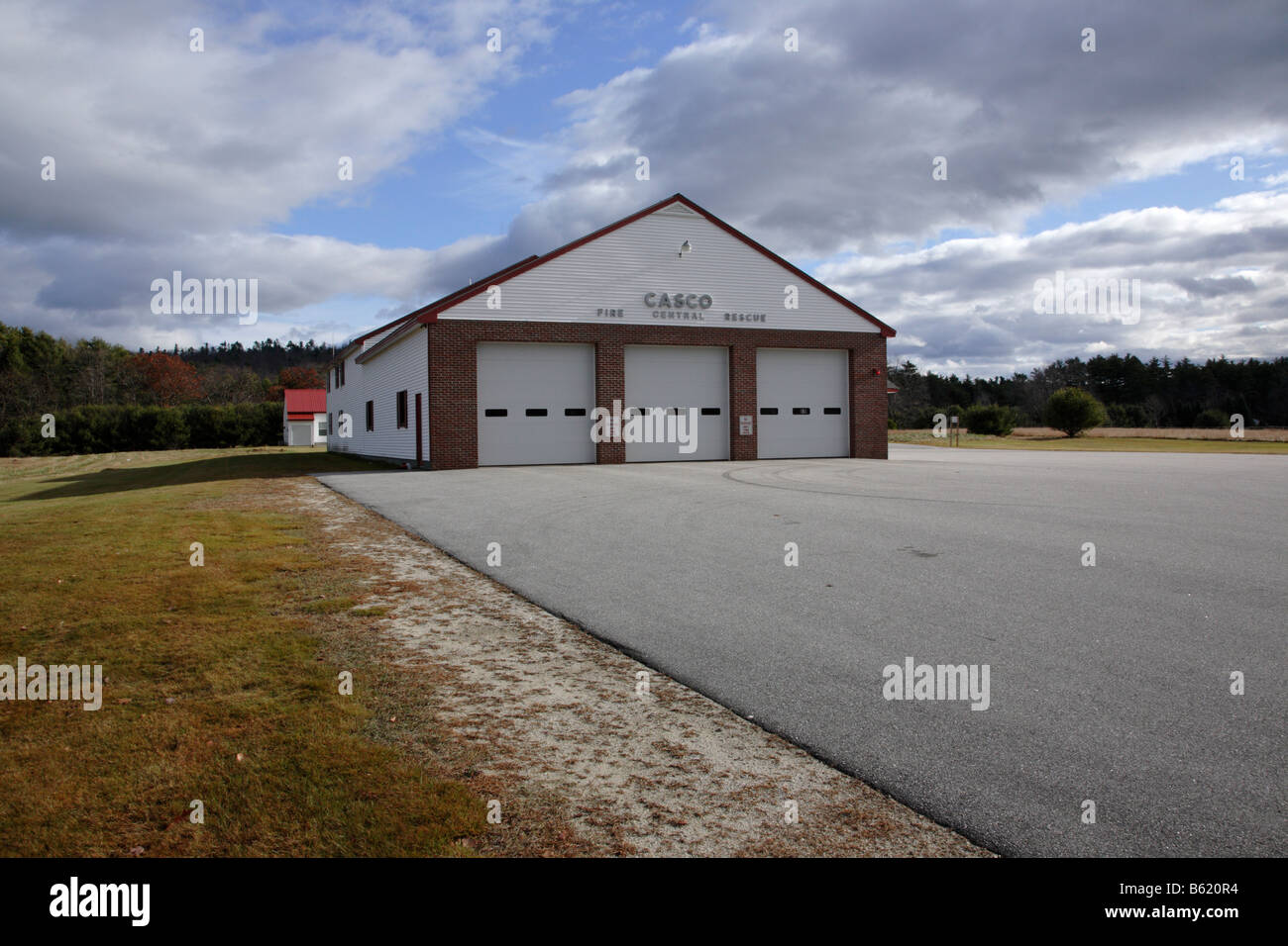 Fire Department in Casco Maine USA which is part of scenic New England