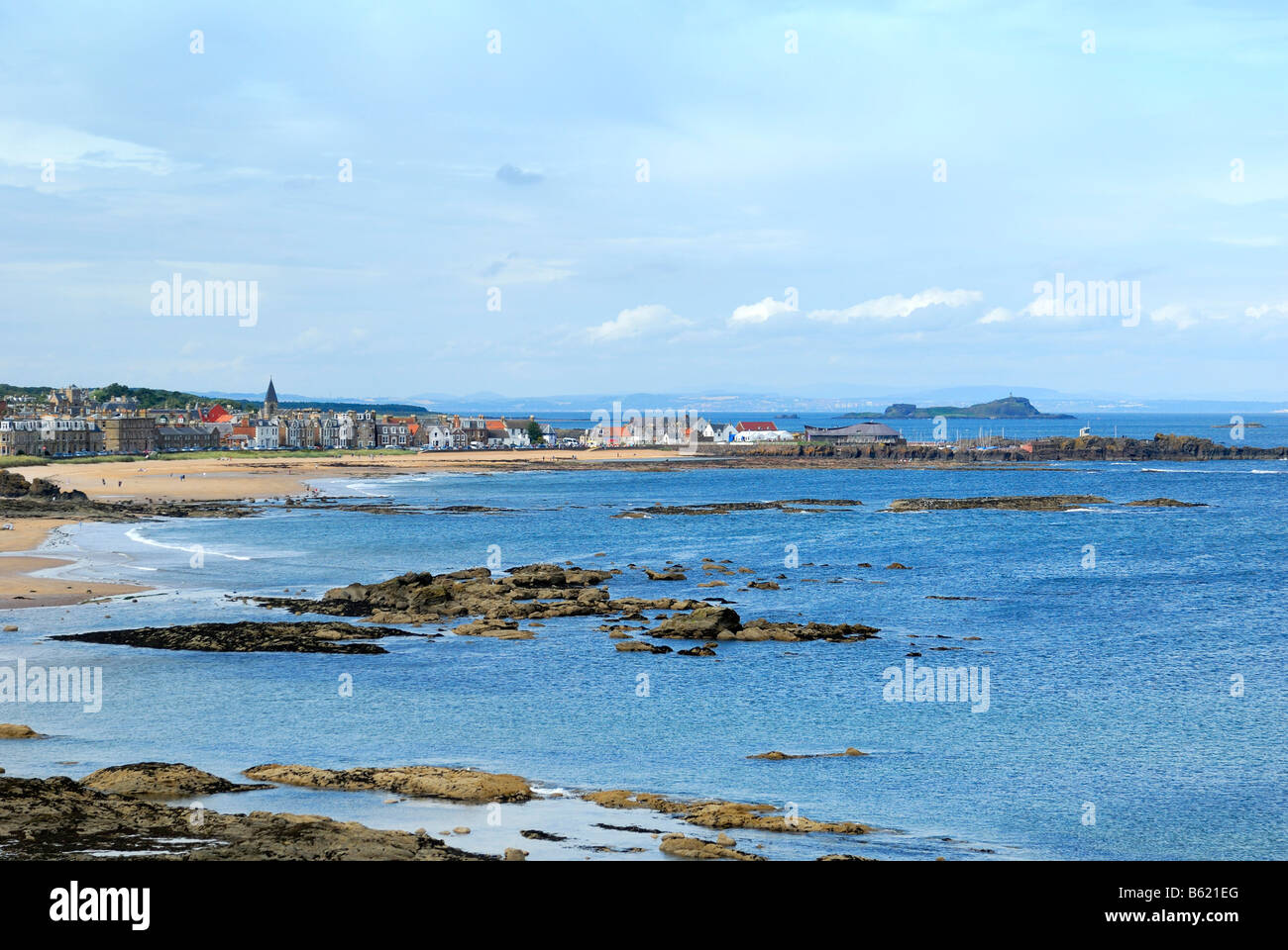 View of the North Berwick coast, Scotland, Great Britain, Europe Stock Photo