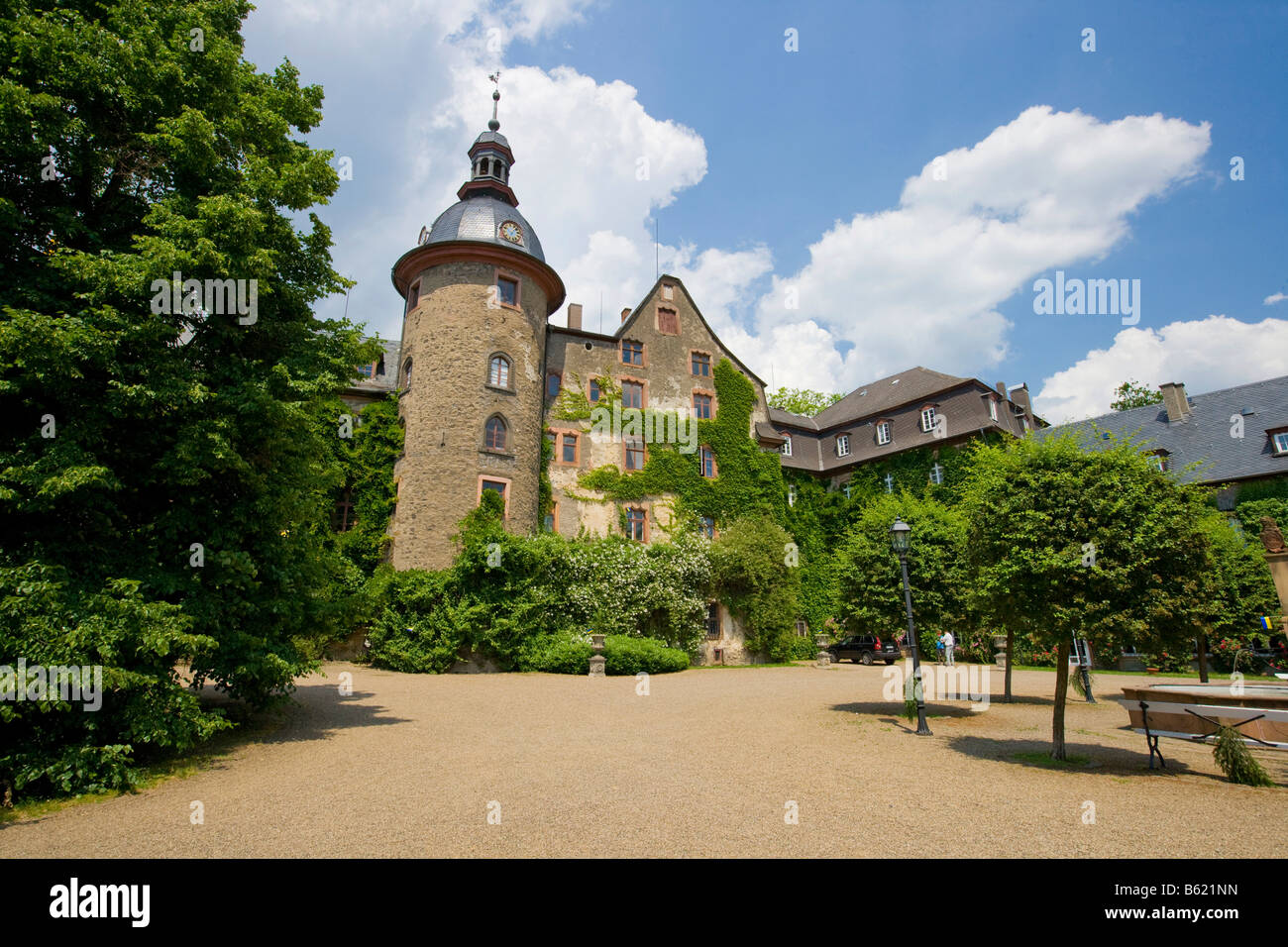 Laubach Castle, residence of the count zu Solms-Laubach, Laubach, Hesse, Germany, Europe Stock Photo