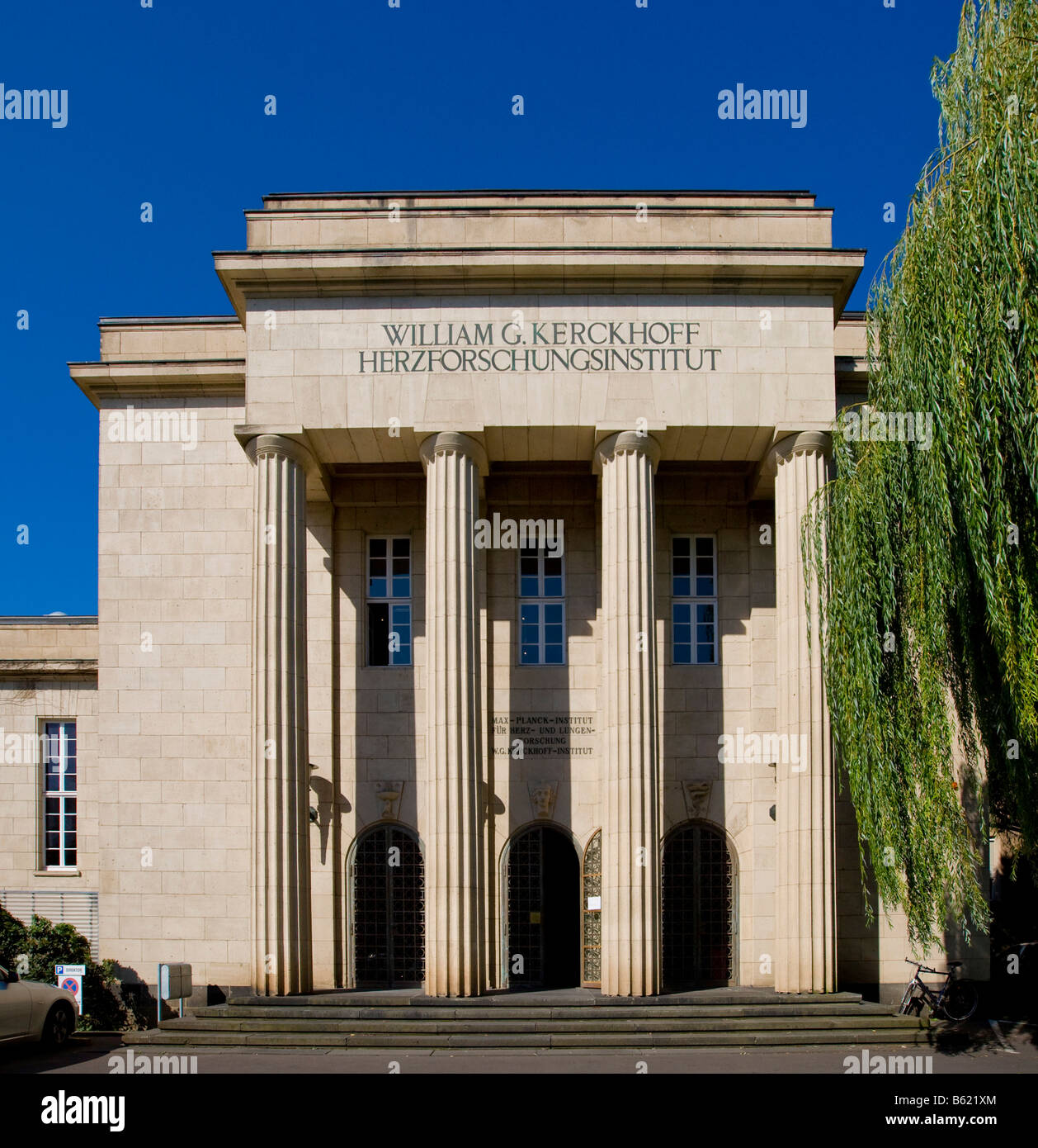 Building of the Kerckhoff Heart Research Institute of the Max-Planck Organisation, synthetic polymers, Bad Nauheim, Hesse, Germ Stock Photo