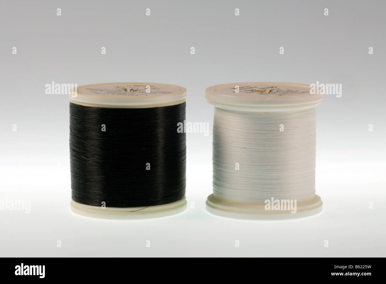 Black and white thread Stock Photo Alamy
