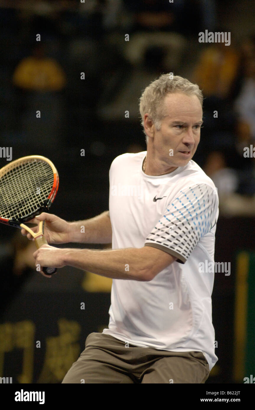 John McEnroe, The Venetian Macao Tennis Showdown 2008 Stock Photo