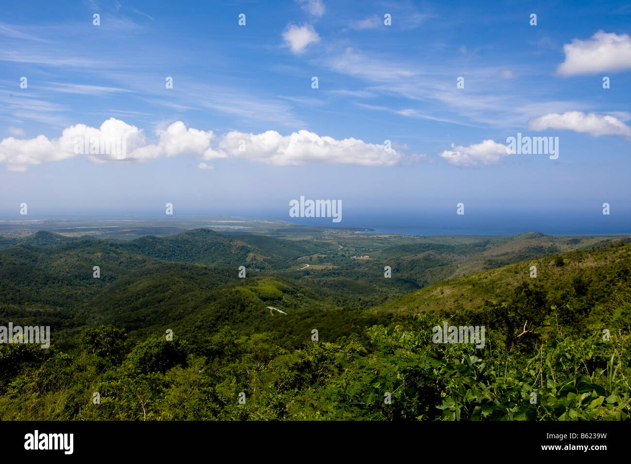 Mountains near the town of Trinidad, Cuba, the Caribbean, America Stock Photo
