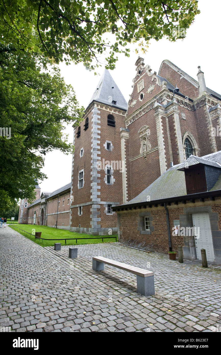 Alden Biesen Castle in the Bilzen district of Rijkhoven, former commandry of the Teutonic Order, Province of Limburg, Belgium,  Stock Photo