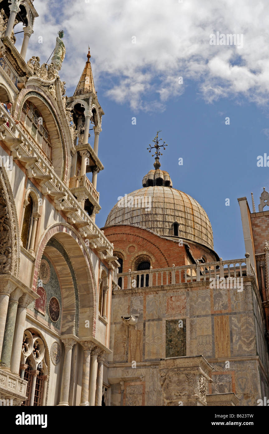 St. Mark's Basilica or San Marco Basilica, Venice, Italy, Europe Stock Photo