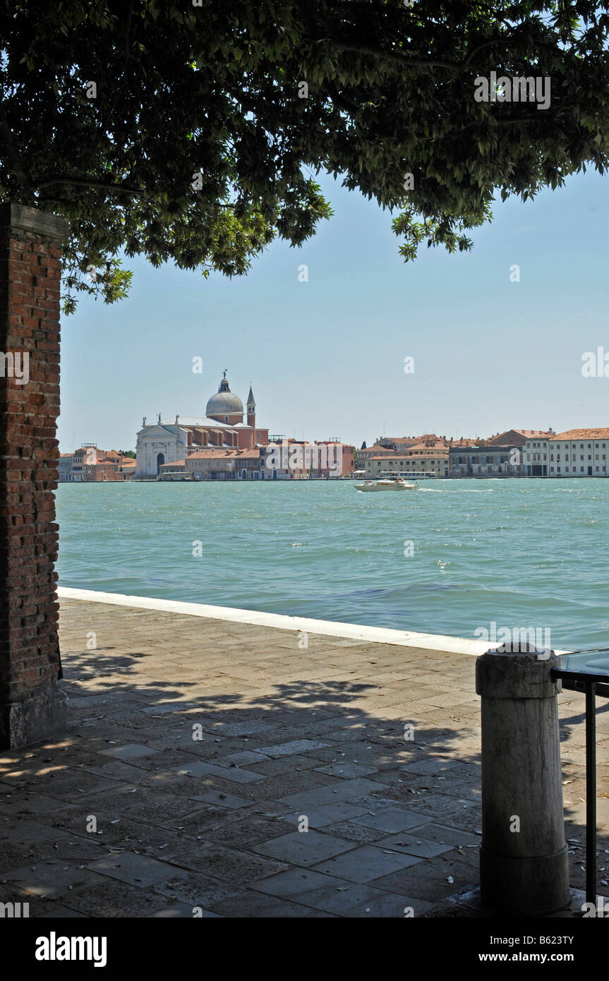 View over the water of Il Tedentore di Palladino, Venice, Italy, Europe Stock Photo