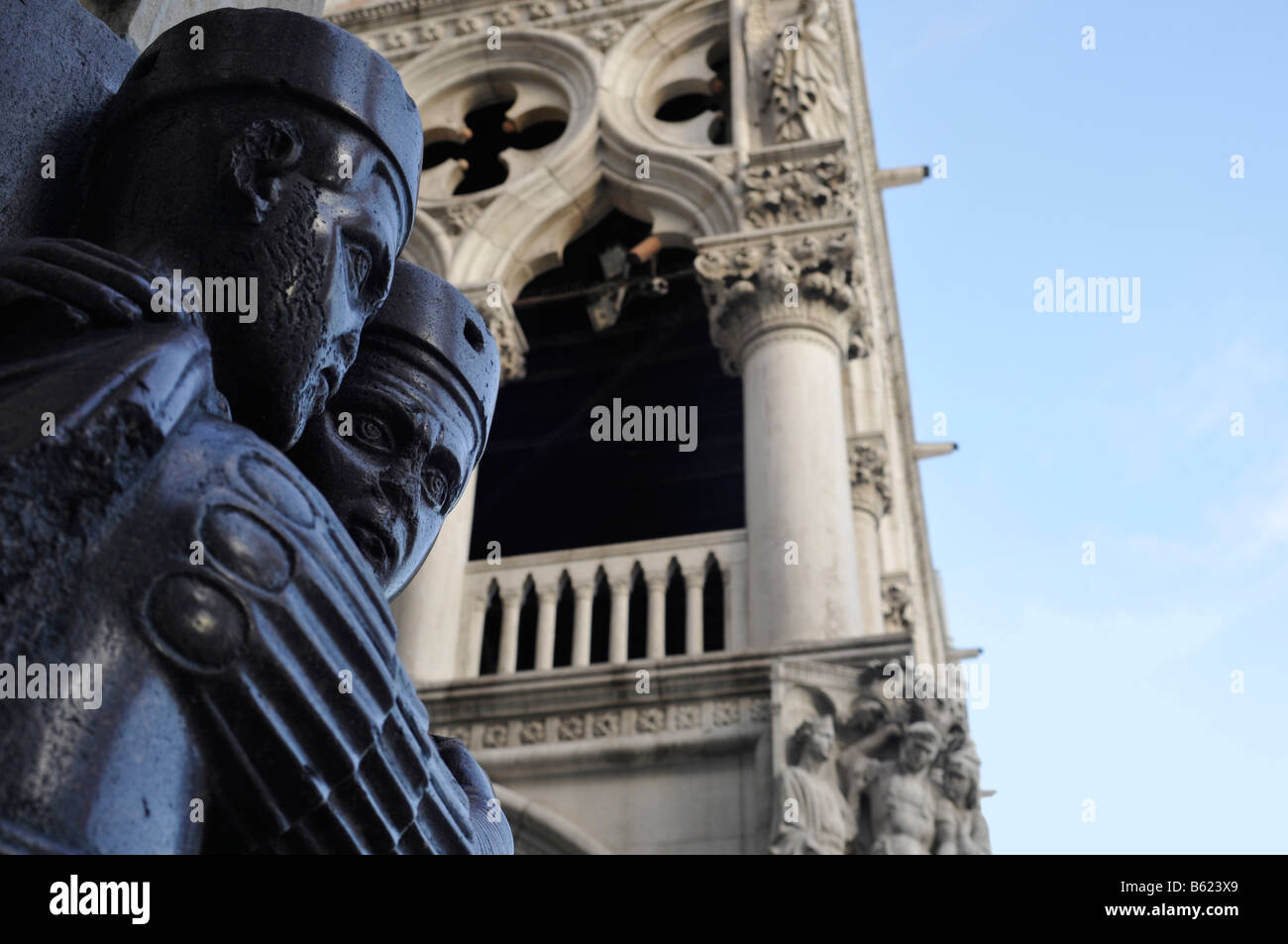 Tetrachs, statue, detail, Piazza san Marco Square, Venice, Italy, Europe Stock Photo