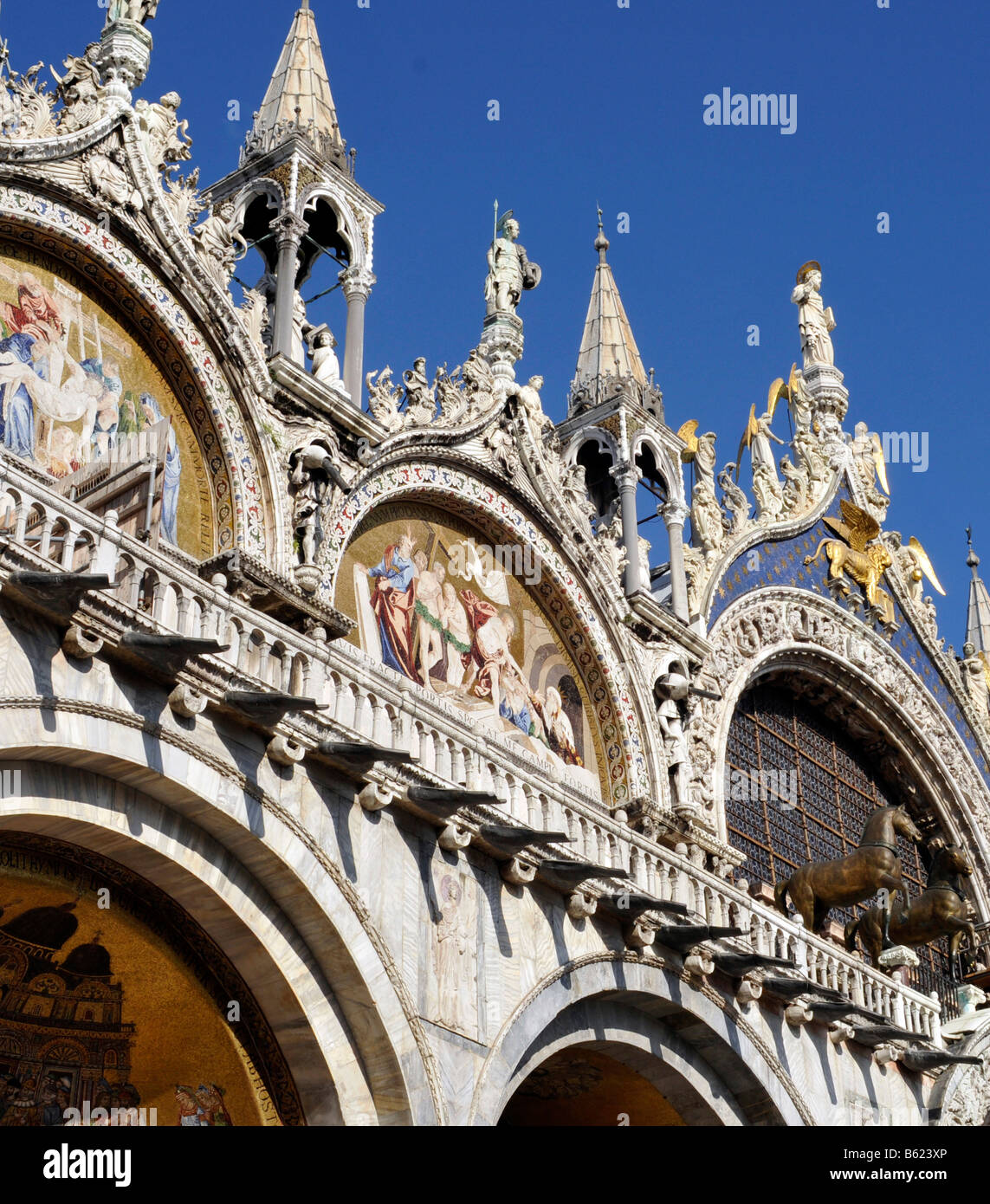 Basilica, close-up, Piazza san Marco Square, Venice, Italy, Europe Stock Photo