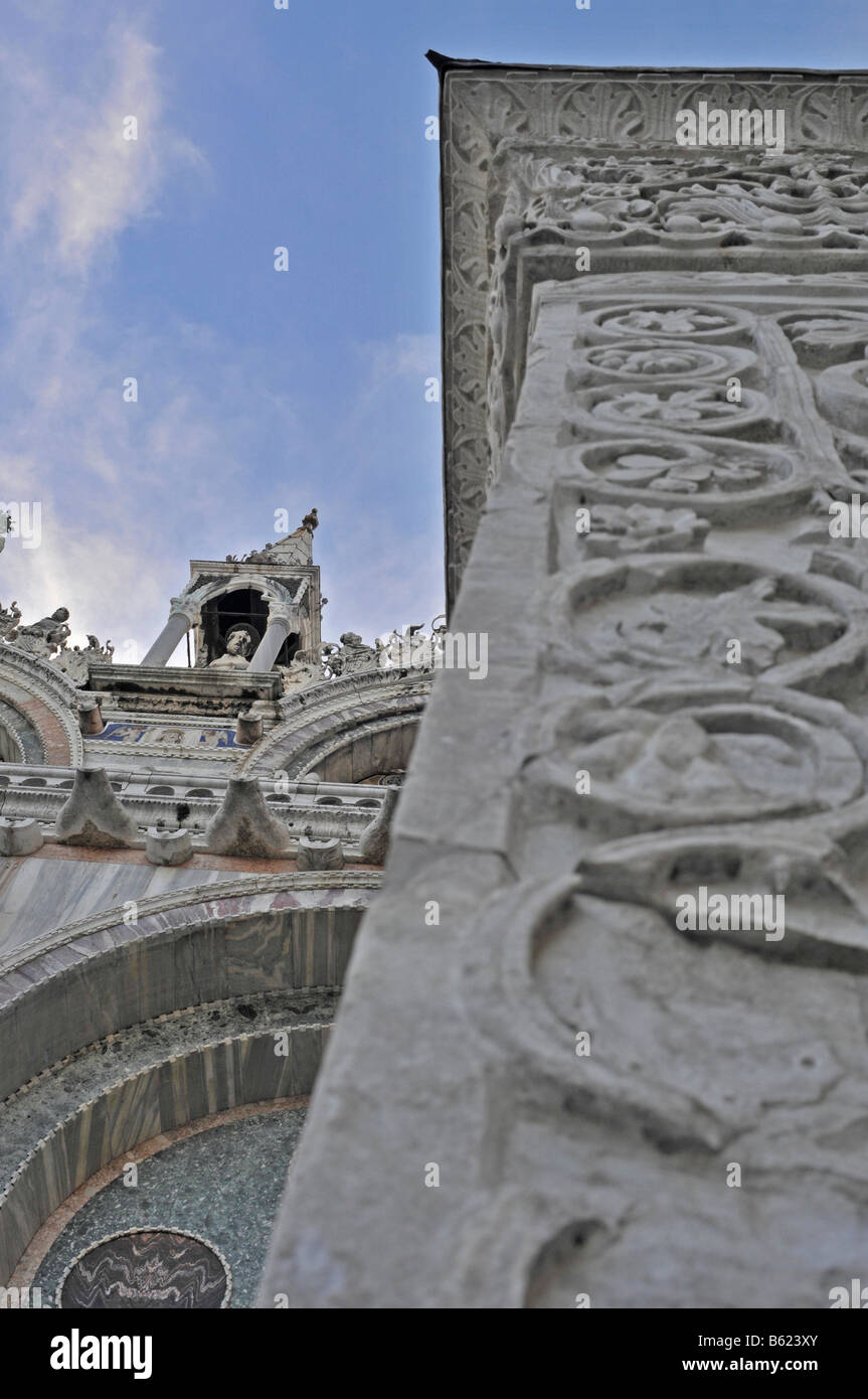 San Marco Basilica, detail, Venice, Italy, Europe Stock Photo