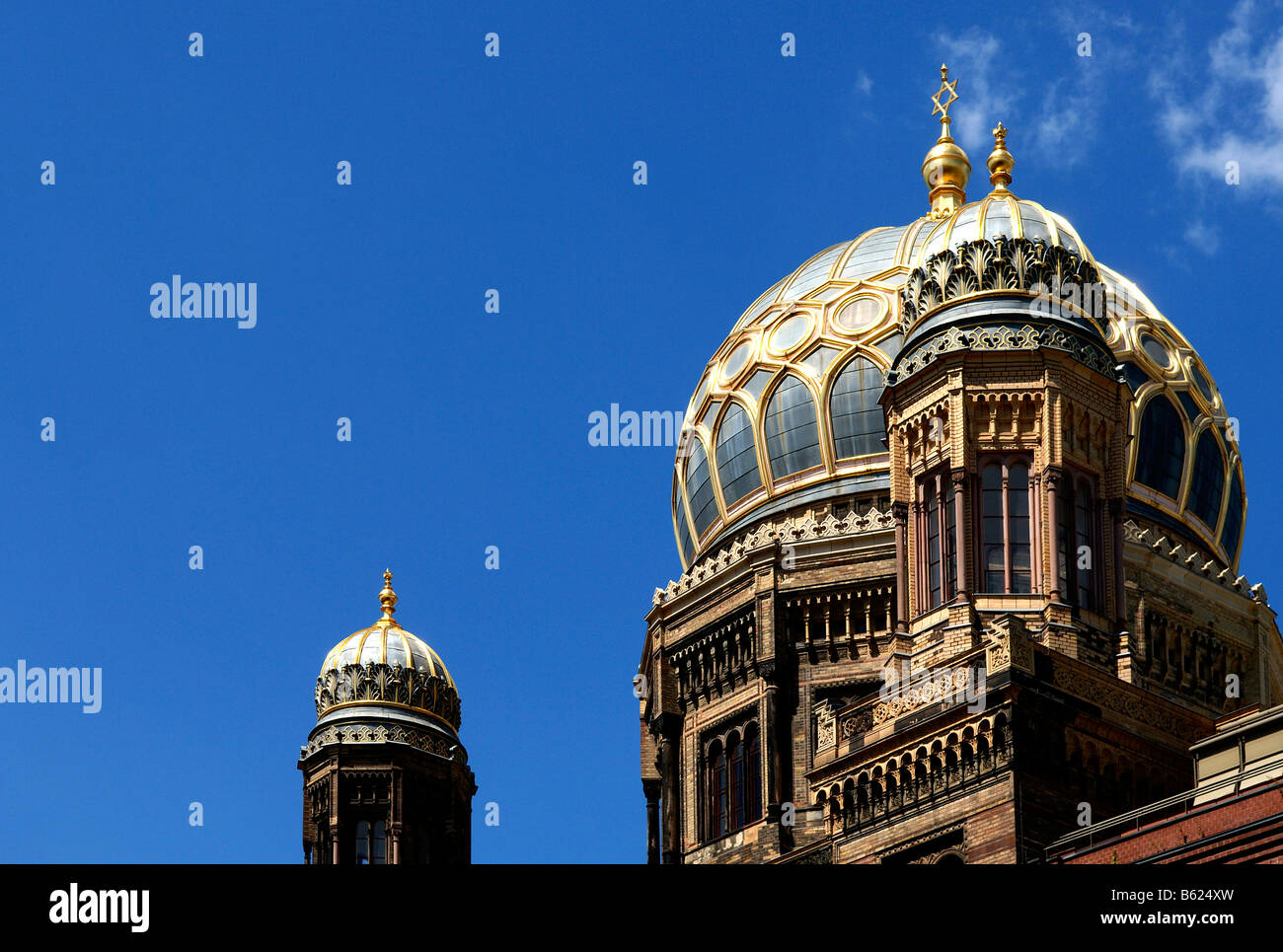 New synagogue, detail, Central Berlin, Berlin, Germany, Europe Stock Photo