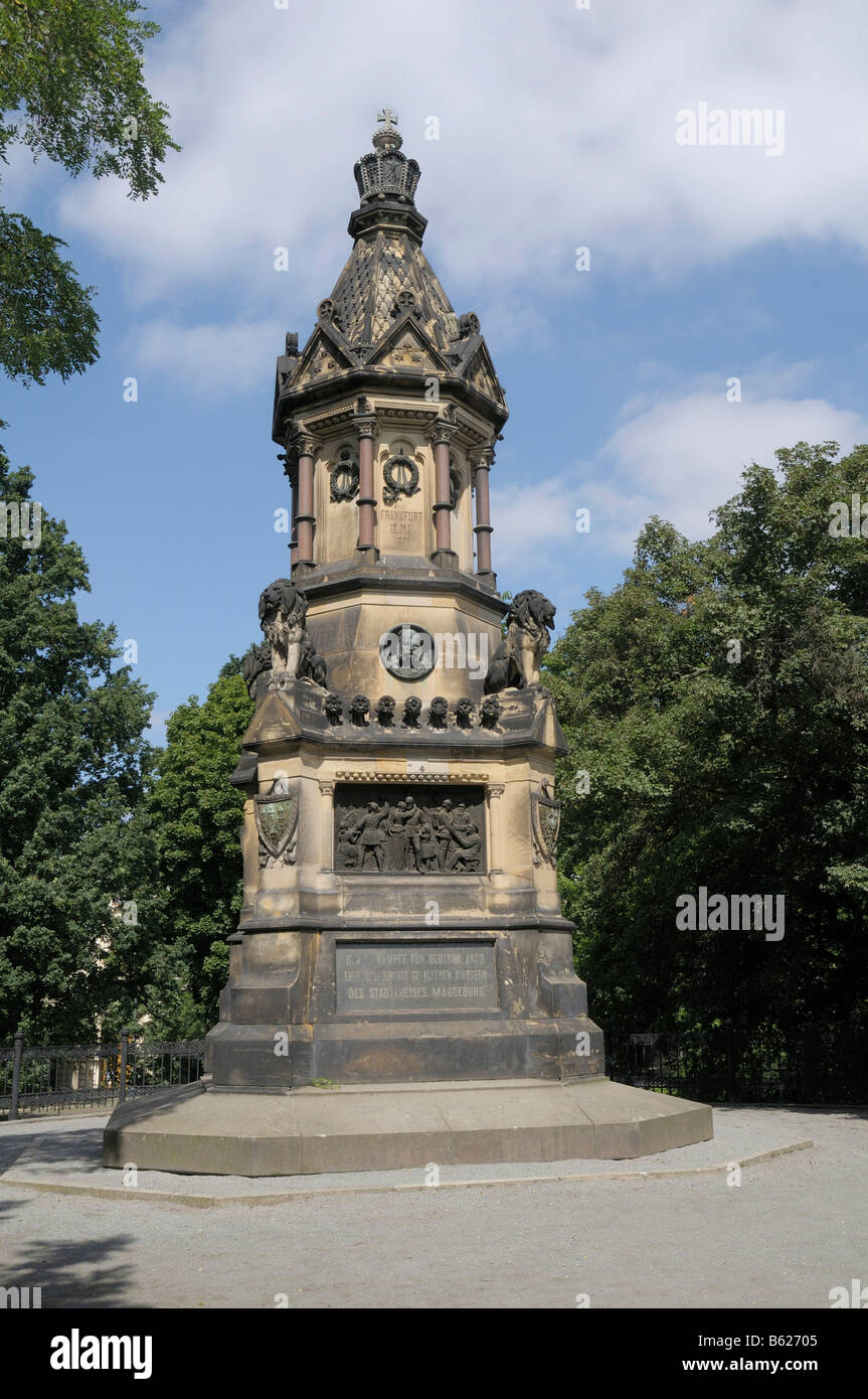 War memorial, Magdeburg, Saxony-Anhalt, Germany, Europe Stock Photo
