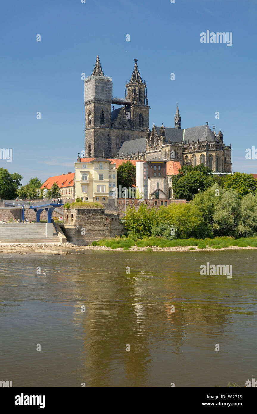 Saint Mauritius Saint Katharina Cathedral, Magdeburg, Saxony-Anhalt, Germany, Europe Stock Photo