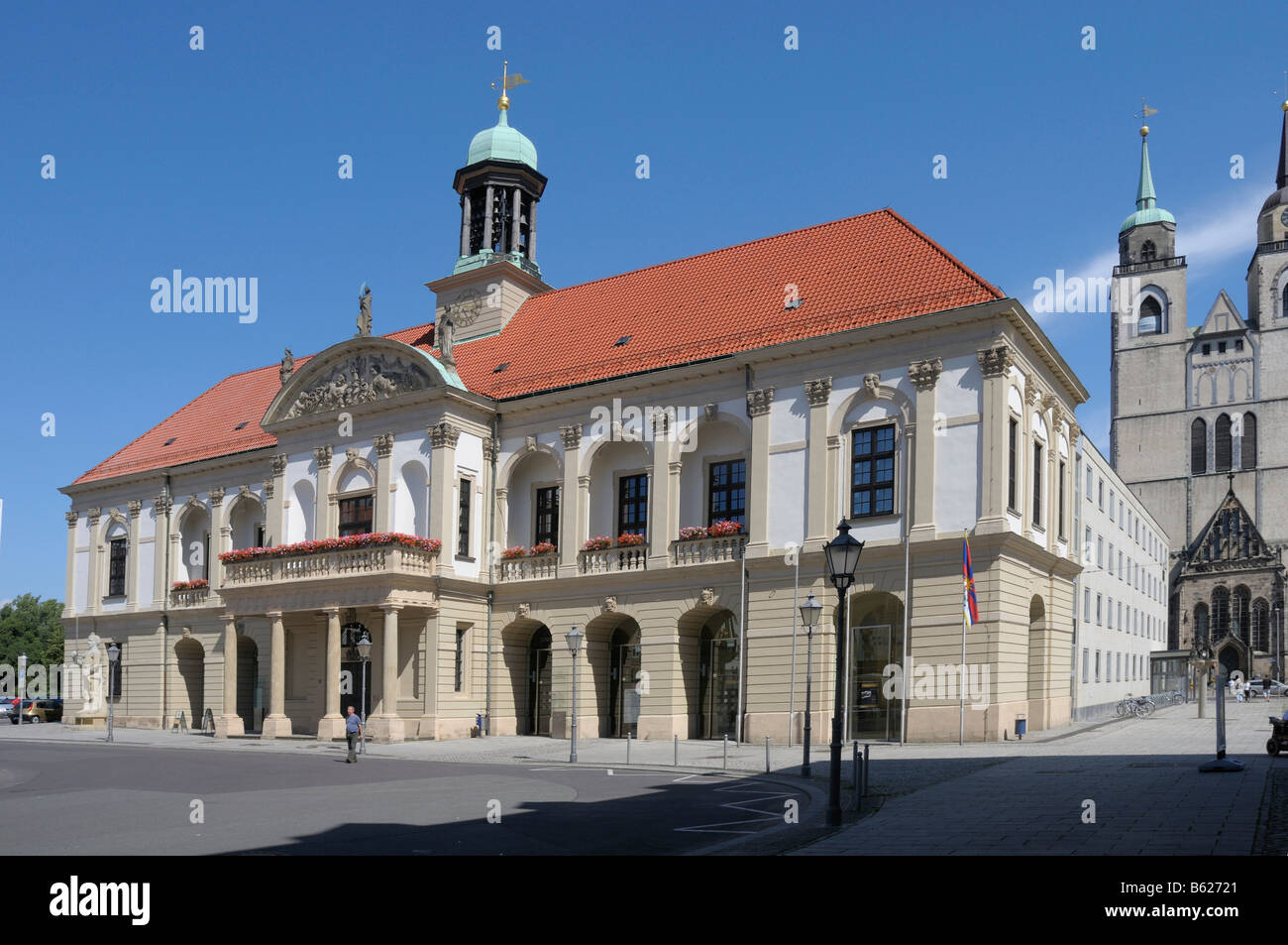 The old townhall, market, Magdeburg, Saxony-Anhalt, Germany, Europe Stock Photo