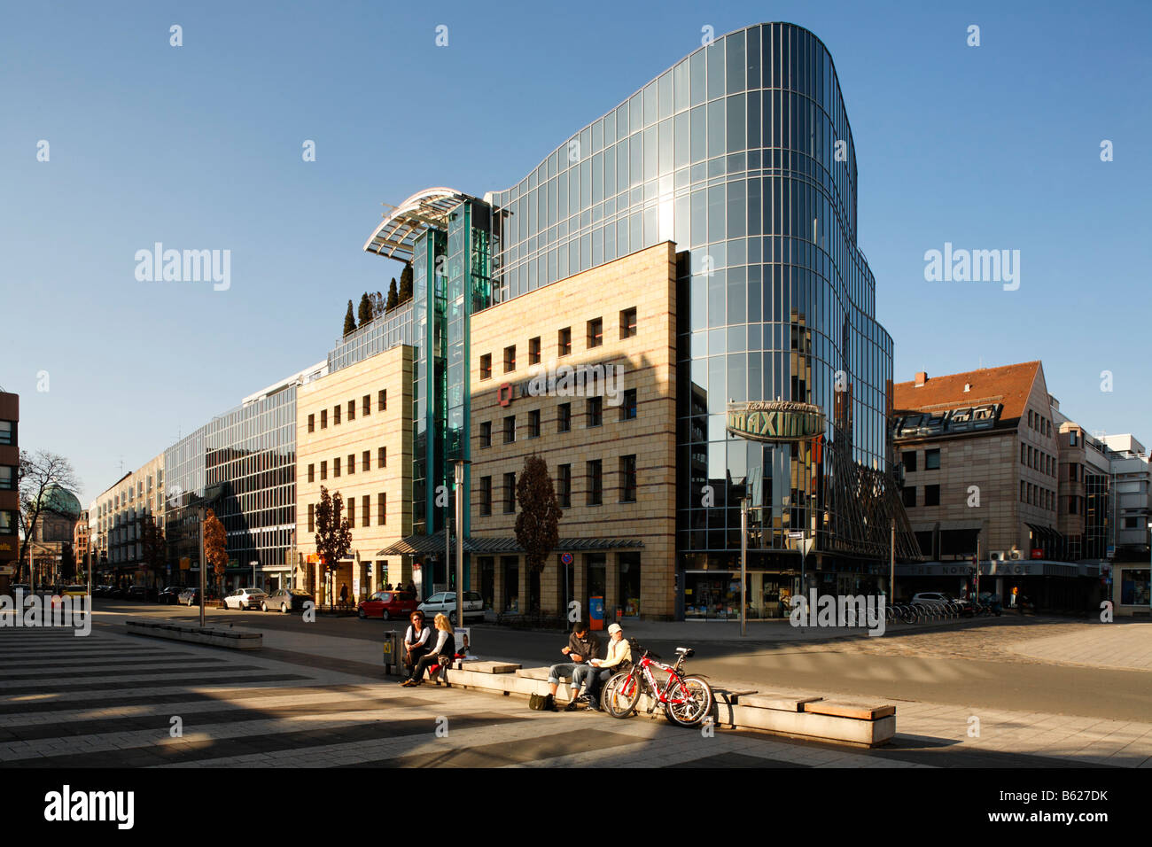 Maximum expert store centre, Faerbertstrasse 11, Nuremberg, Middle Franconia, Bavaria, Germany, Europe Stock Photo