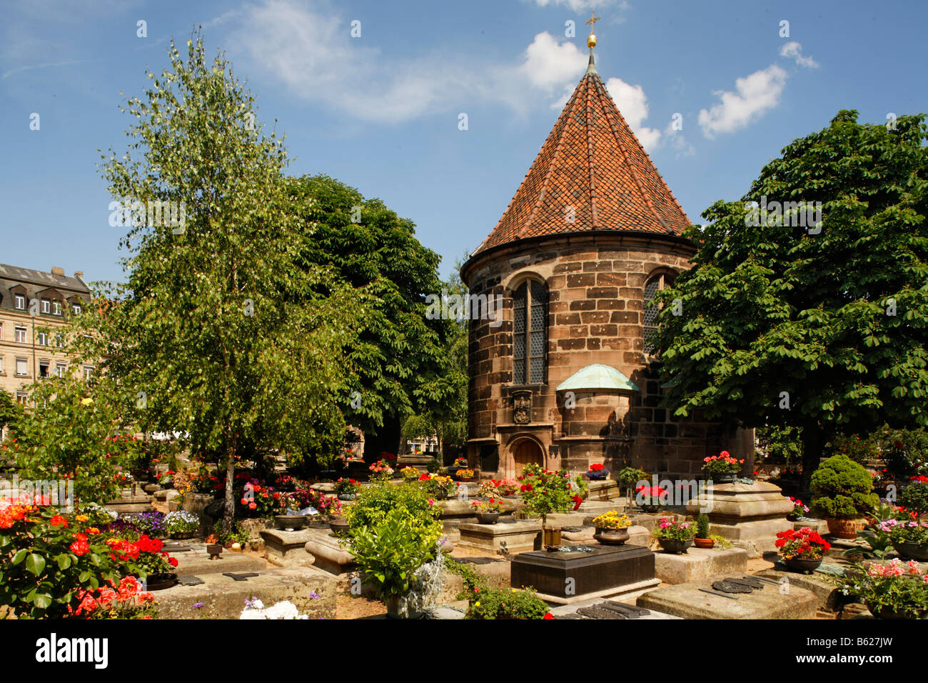 Johannis graveyard, St. Johannis area, Nuremberg, Middle Franconia, Bavaria, Germany, Europe Stock Photo