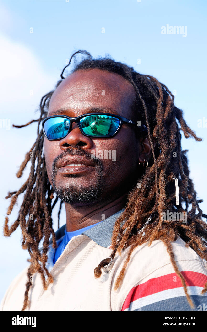 Rasta, from Belize, Turneffe Atoll, Belize, Central America, Caribbean Stock Photo