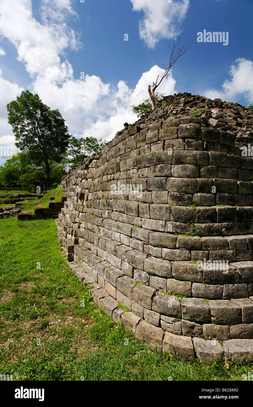 Lubaantun Mayan ruins, buildings without cement, Punta Gorda, Belize, Central America, Caribbean Stock Photo