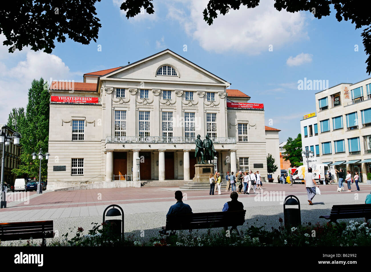 German National Theatre, Weimar, Thuringia, Germany, Europe Stock Photo