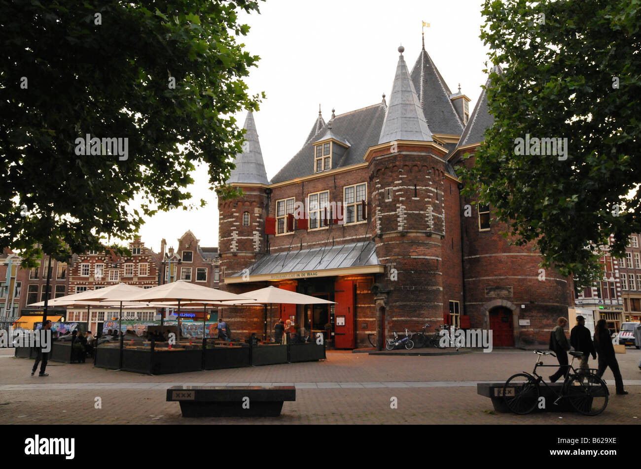 De Waag, Nieuwmarkt, Amsterdam, Netherlands, Europe Stock Photo