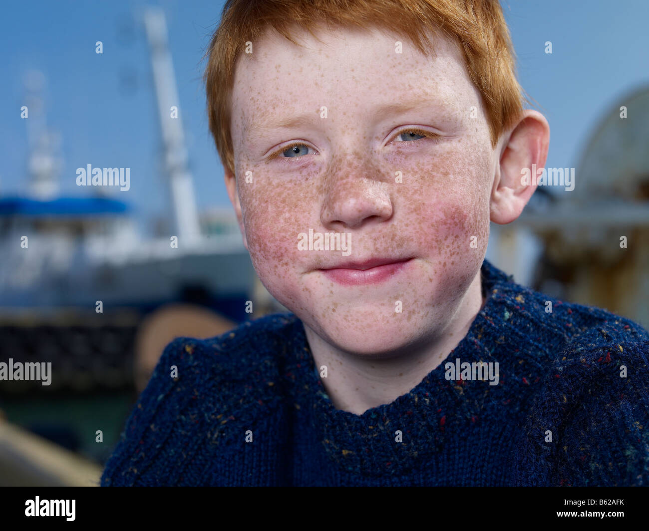 Young Boy Red Hair Freckles Stock Photos Young Boy Red Hair