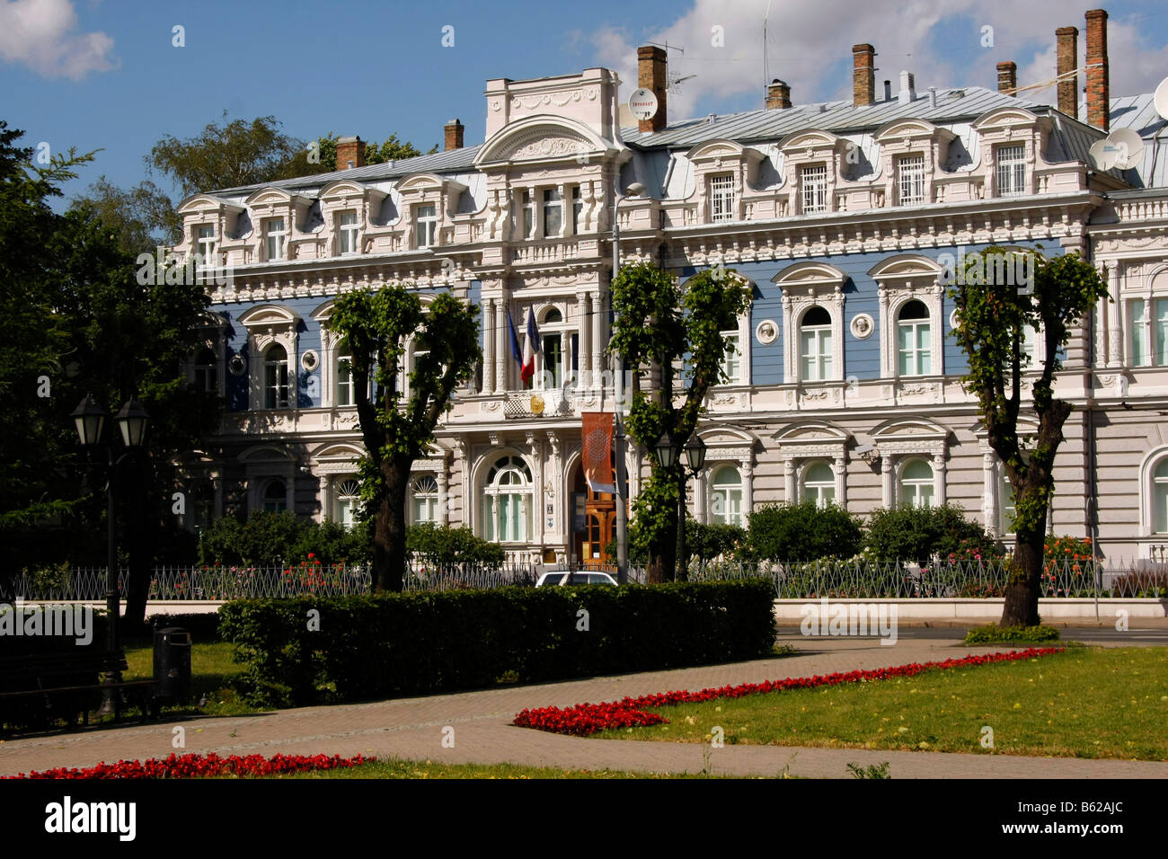 French embassy in Riga, Latvia, Baltic states Stock Photo