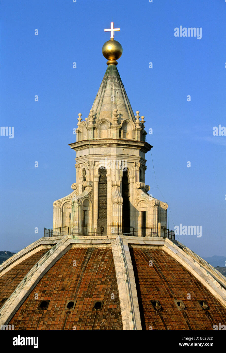Lamp of the cupola of the Santa Maria del Fiore Cathedral, Florence, Tuscany, Italy Europe Stock Photo