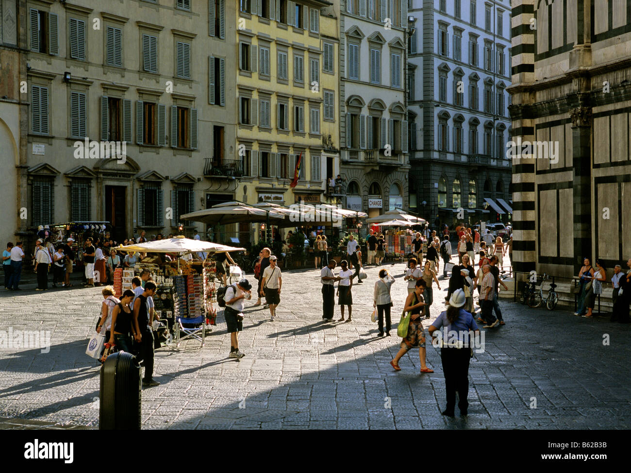 Piazza San Giovanni, Florence, Firenze, Tuscany, Italy, Europe Stock Photo