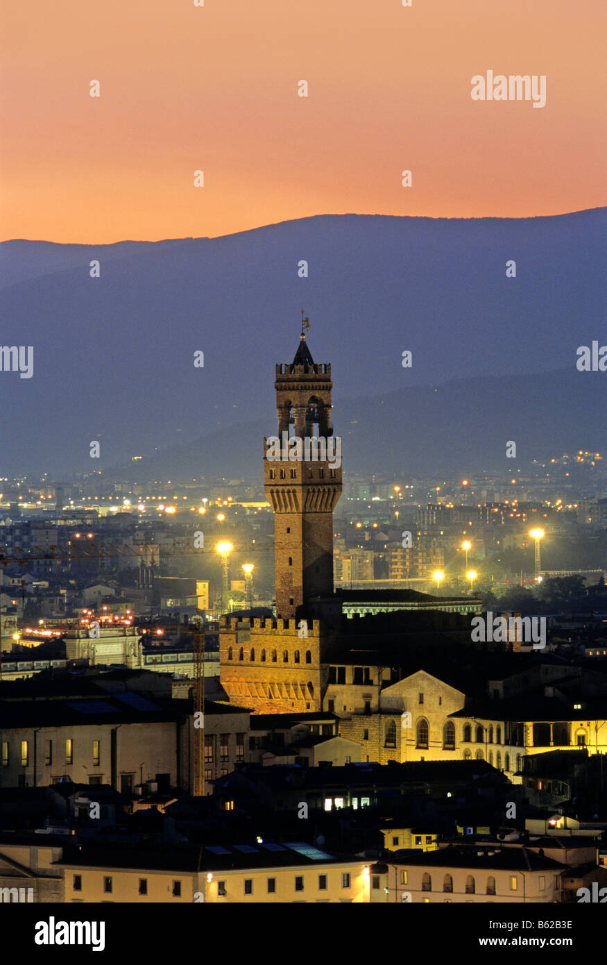 Palazzo Vecchio, Florence, Firenze, Tuscany, Italy, Europe Stock Photo
