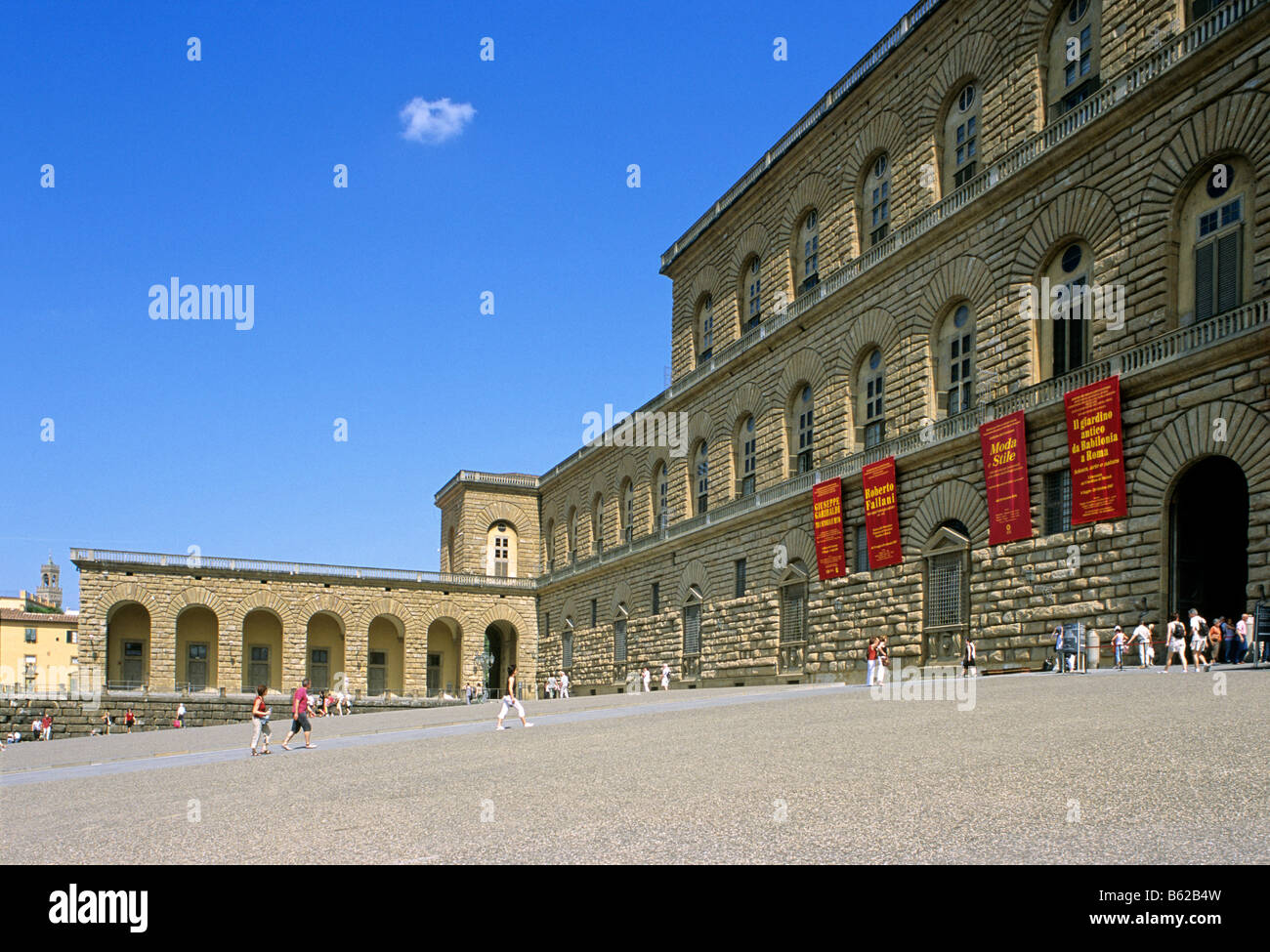 Pitti Palace, Florence, Firenze, Tuscany, Italy, Europe Stock Photo