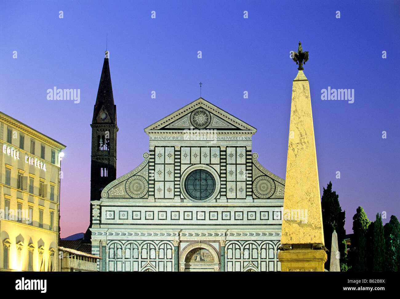 Basilica Santa Maria Novella, Florence, Firenze, Tuscany, Italy, Europe Stock Photo