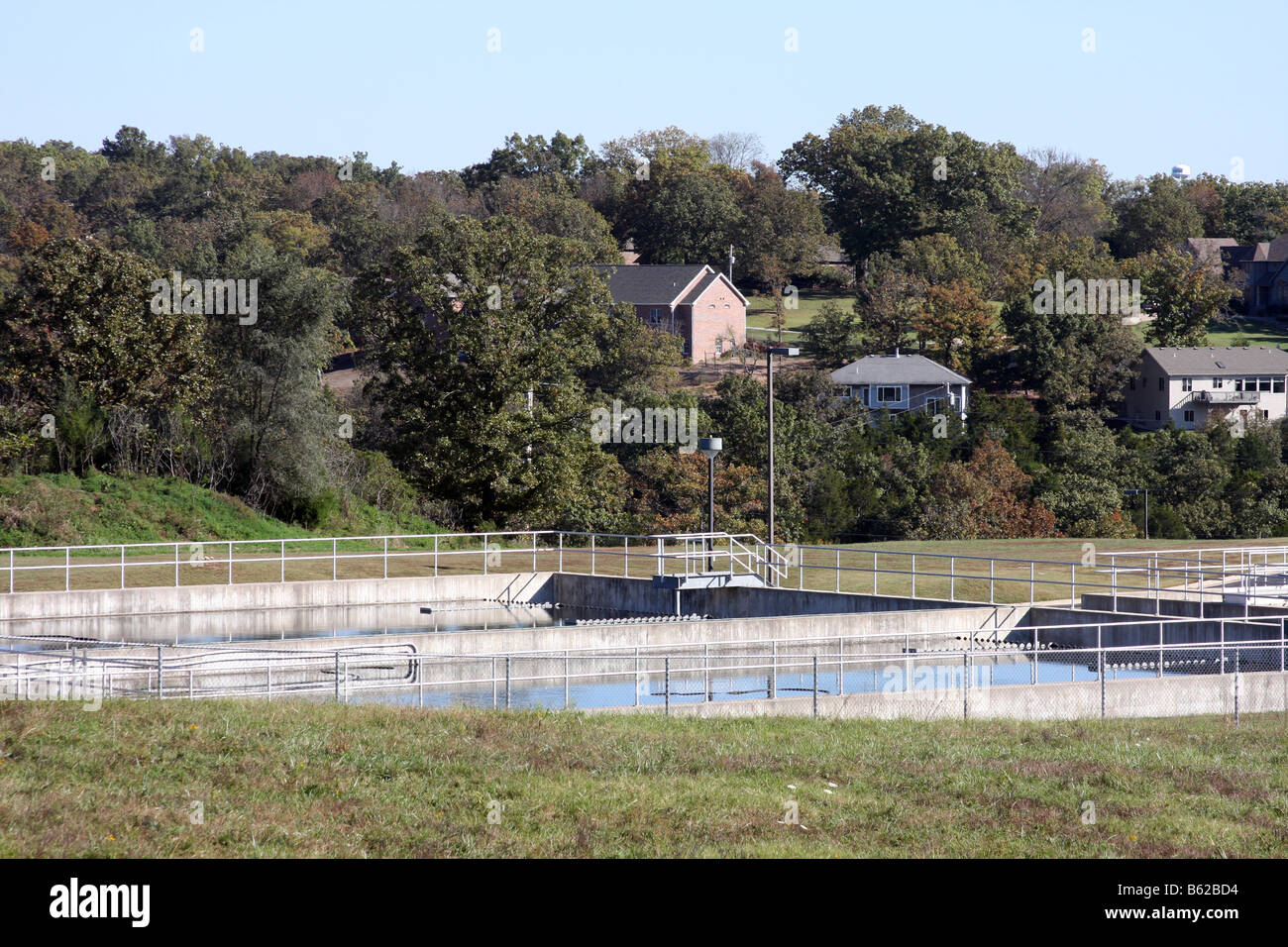 The city of Branson Missouri waste water management facility Stock Photo