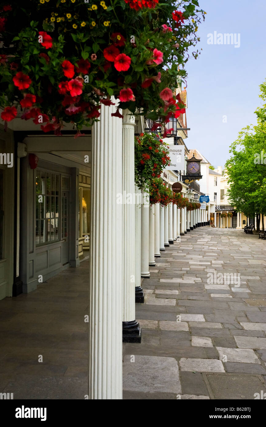 The Pantiles Upper Walks Royal Tunbridge Wells, Kent, England, UK Stock Photo