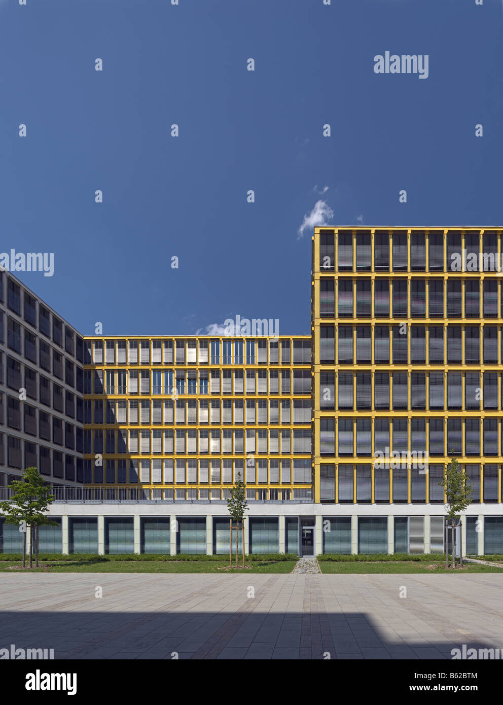 Contemporary office building, Westend, Munich, Bavaria, Germany, Europe Stock Photo