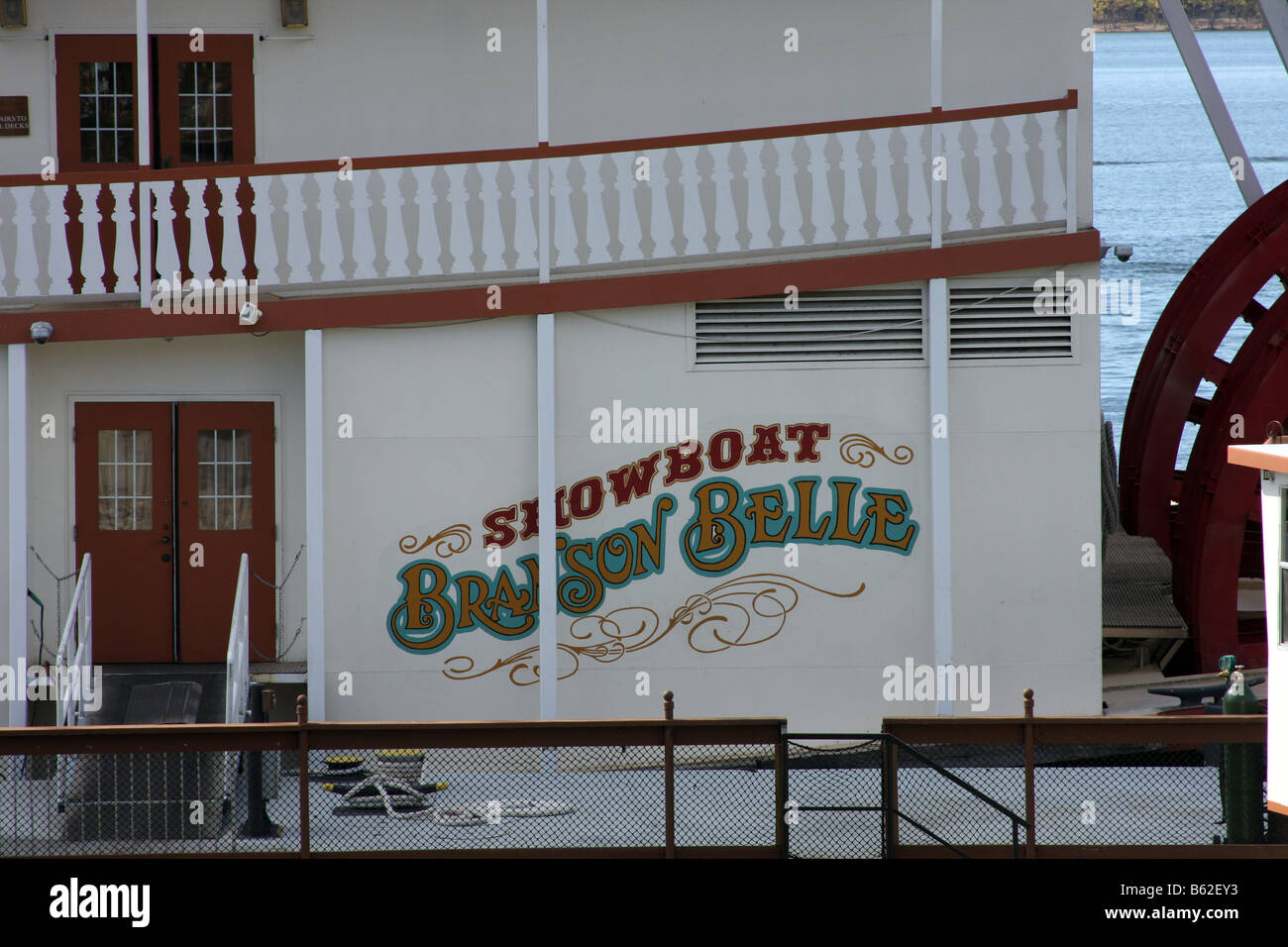 The Showboat Branson Belle paddling on Table Rock Lake Branson Missouri