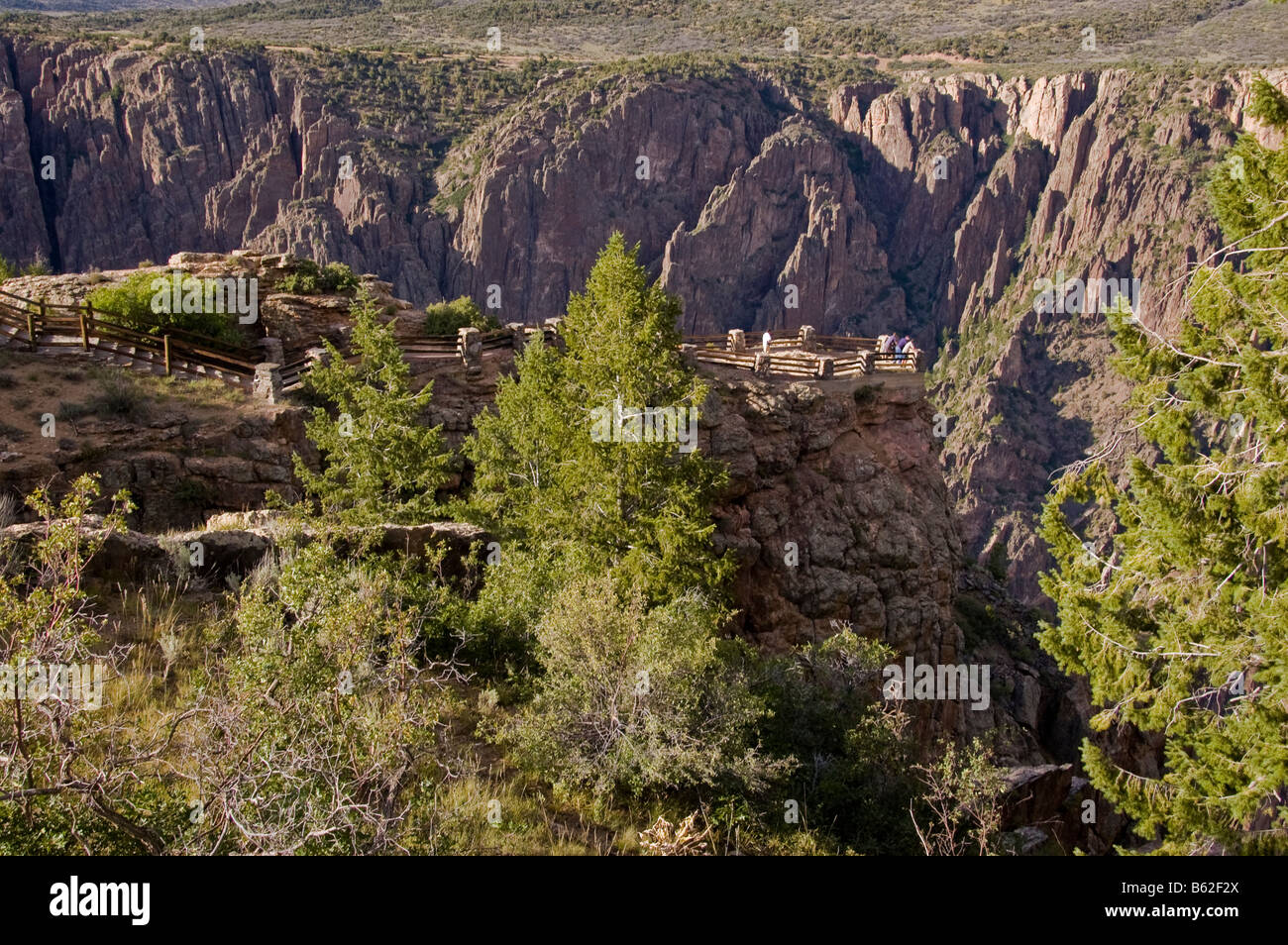 Overlook below Visitor Center at Gunnison Point, Black Canyon of the