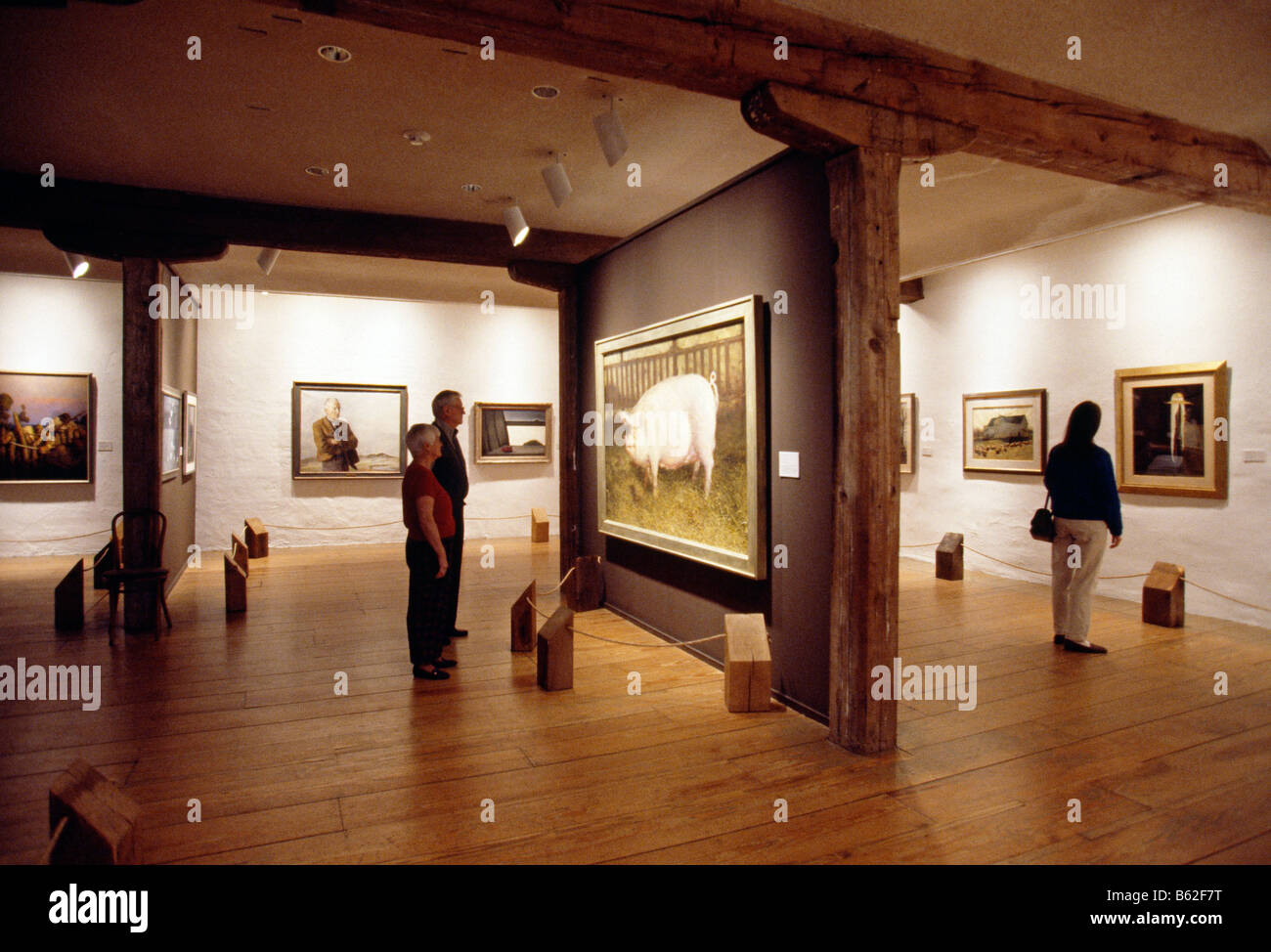Exhibiting American art in a 19th-century grist mill, the Brandywine River Museum, Chadds Ford, Pennsylvania, USA Stock Photo