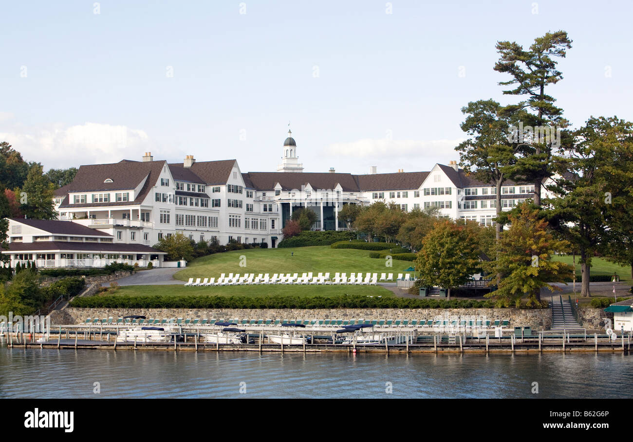 The Sagamore Resort at Bolton Landing New York. Shot from the lake on a