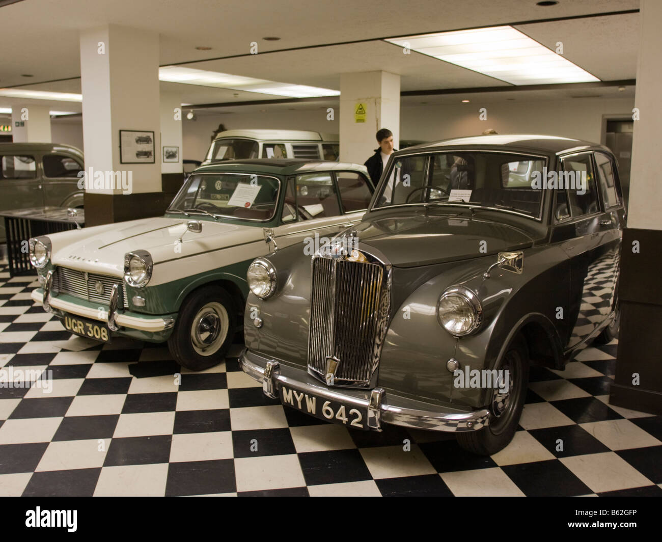 Car exhibits Museum of Transport Glasgow Scotland Stock Photo Alamy
