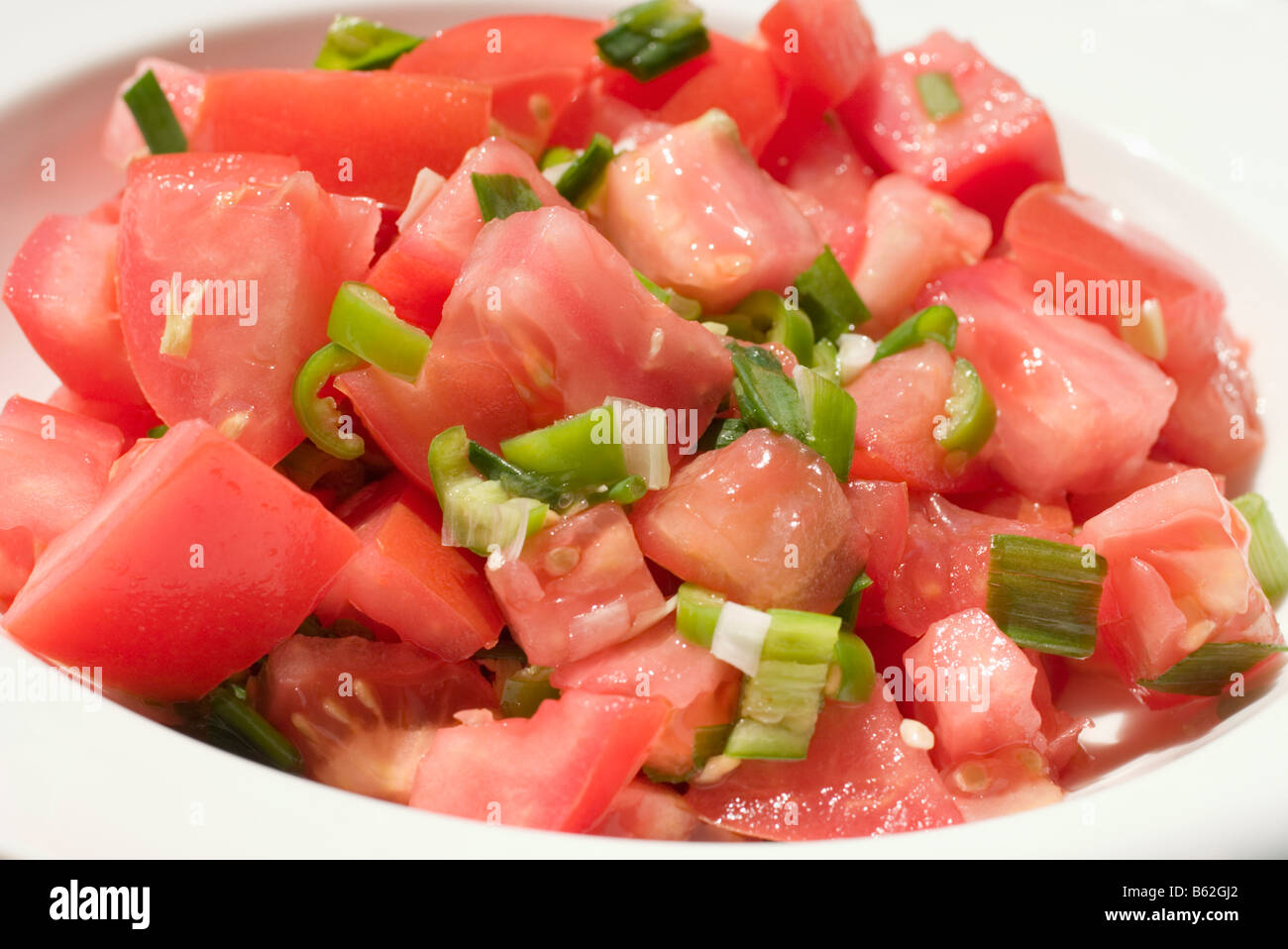African Tomato Salad Stock Photo