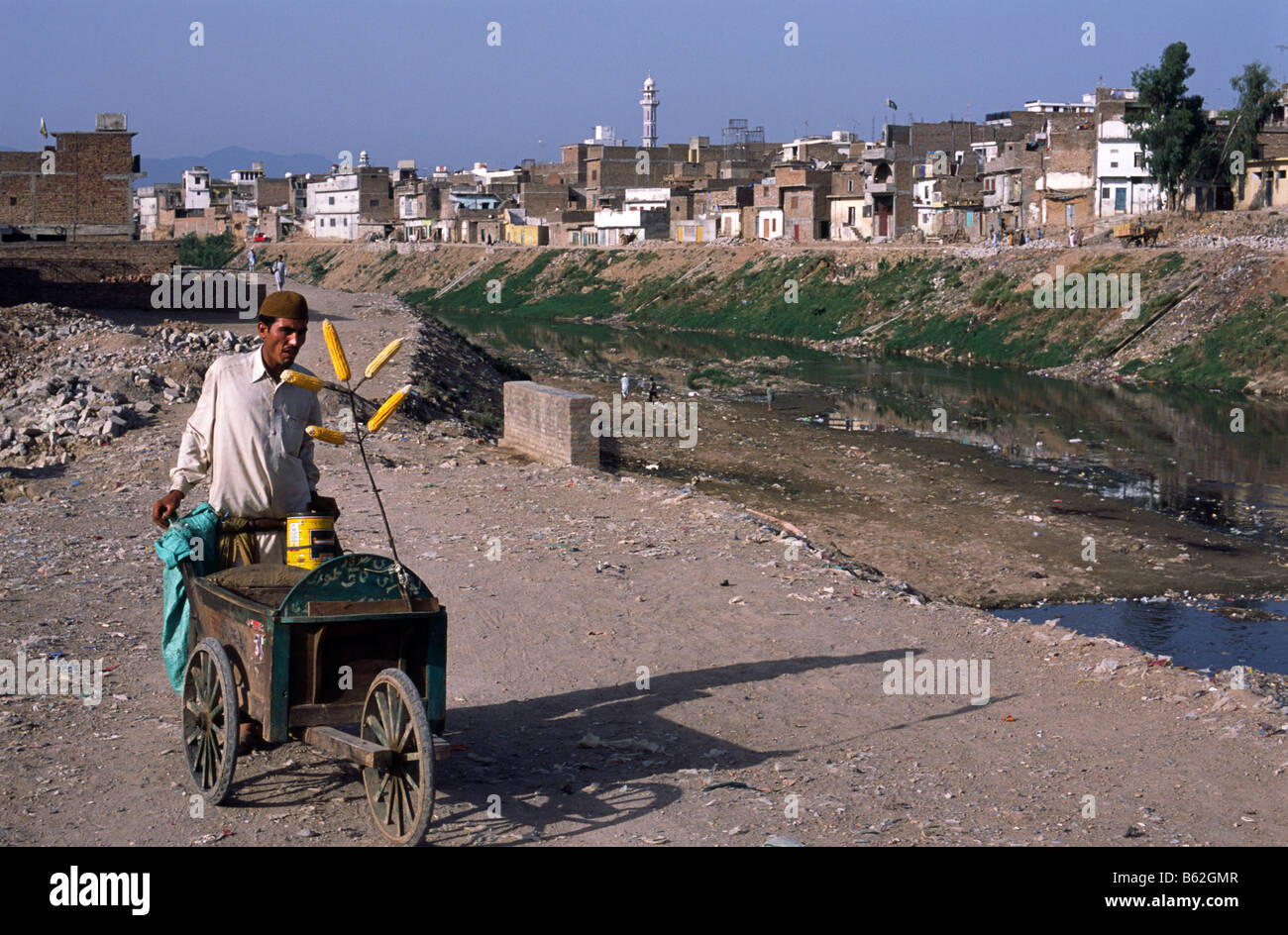 In the inner city area of Rawalpindi in Pakistan twin town of the capital Islamabad and home to the poorest communities Stock Photo