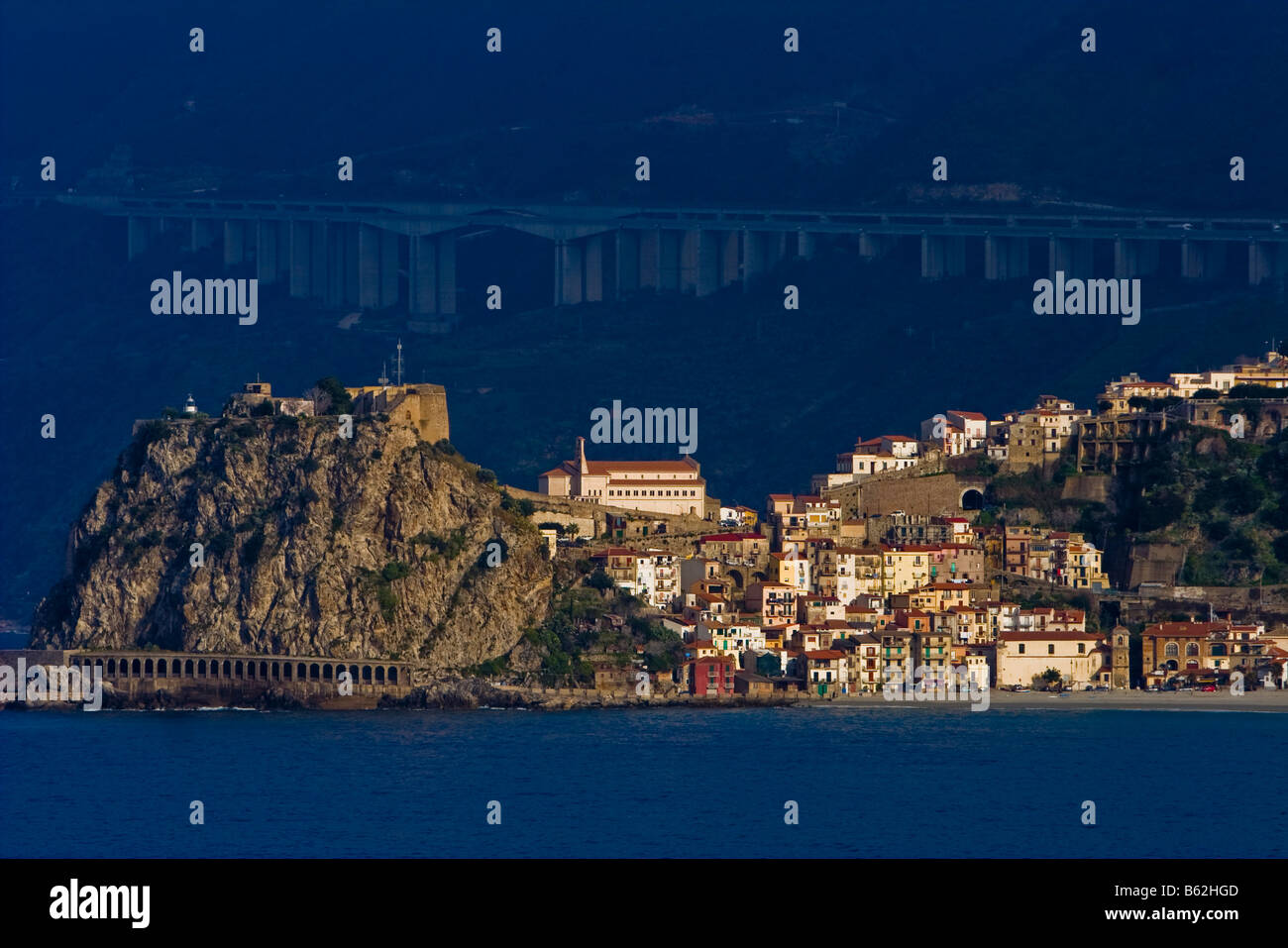 The town of Scilly in Calabria Italy Home to the mythic sea creature Scylla Stock Photo